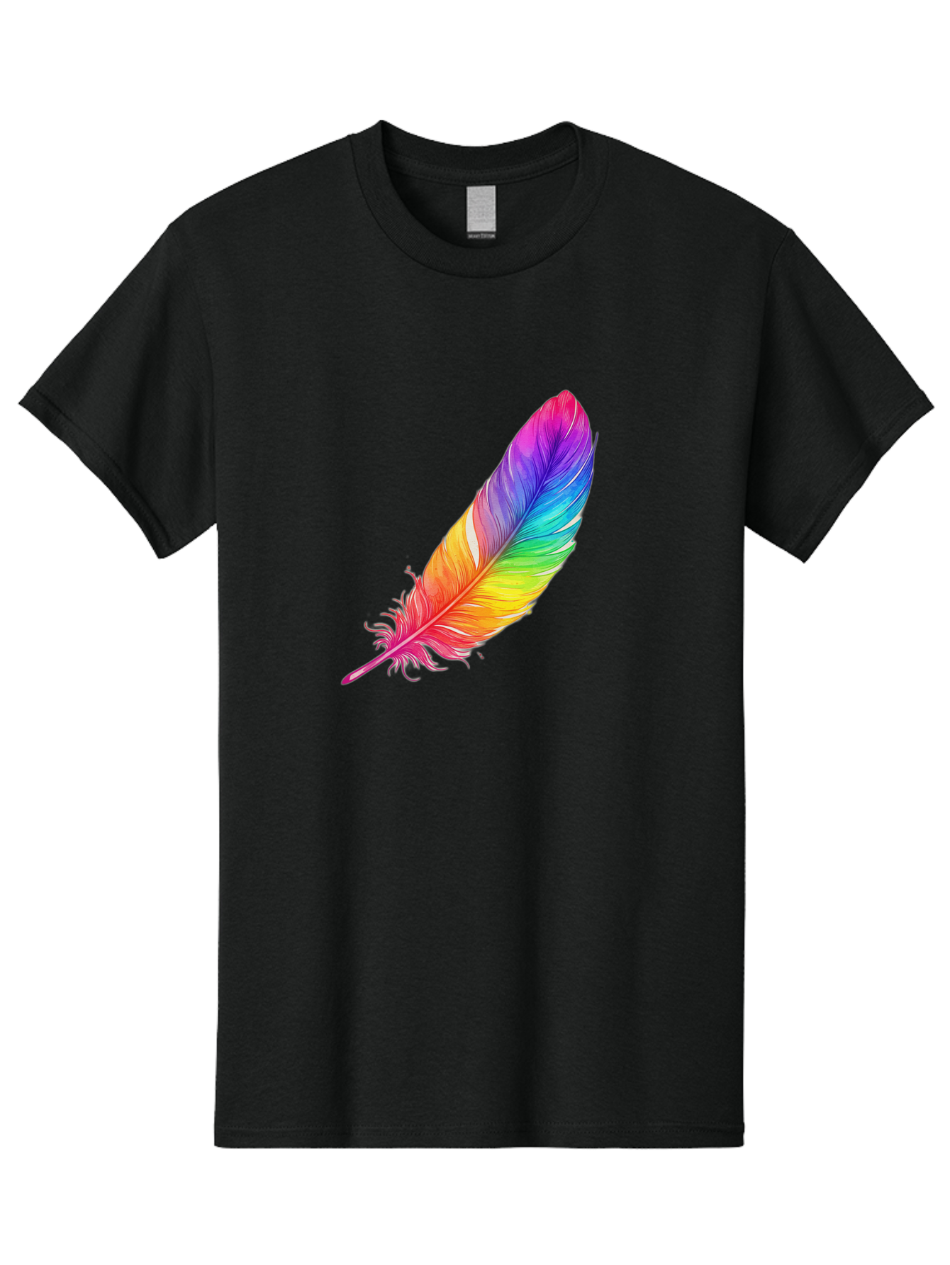 Rainbow-Feather-11 Men'S Graphic Tee, 100% Cotton, Comfortable Casual Summer Wear, Machine Washable, Vintage Camera, Old Camera, Antique Camera, Black Camera, Classic Photography, Photography Equipment, Nostalgic Device, Film Camera, Baj219