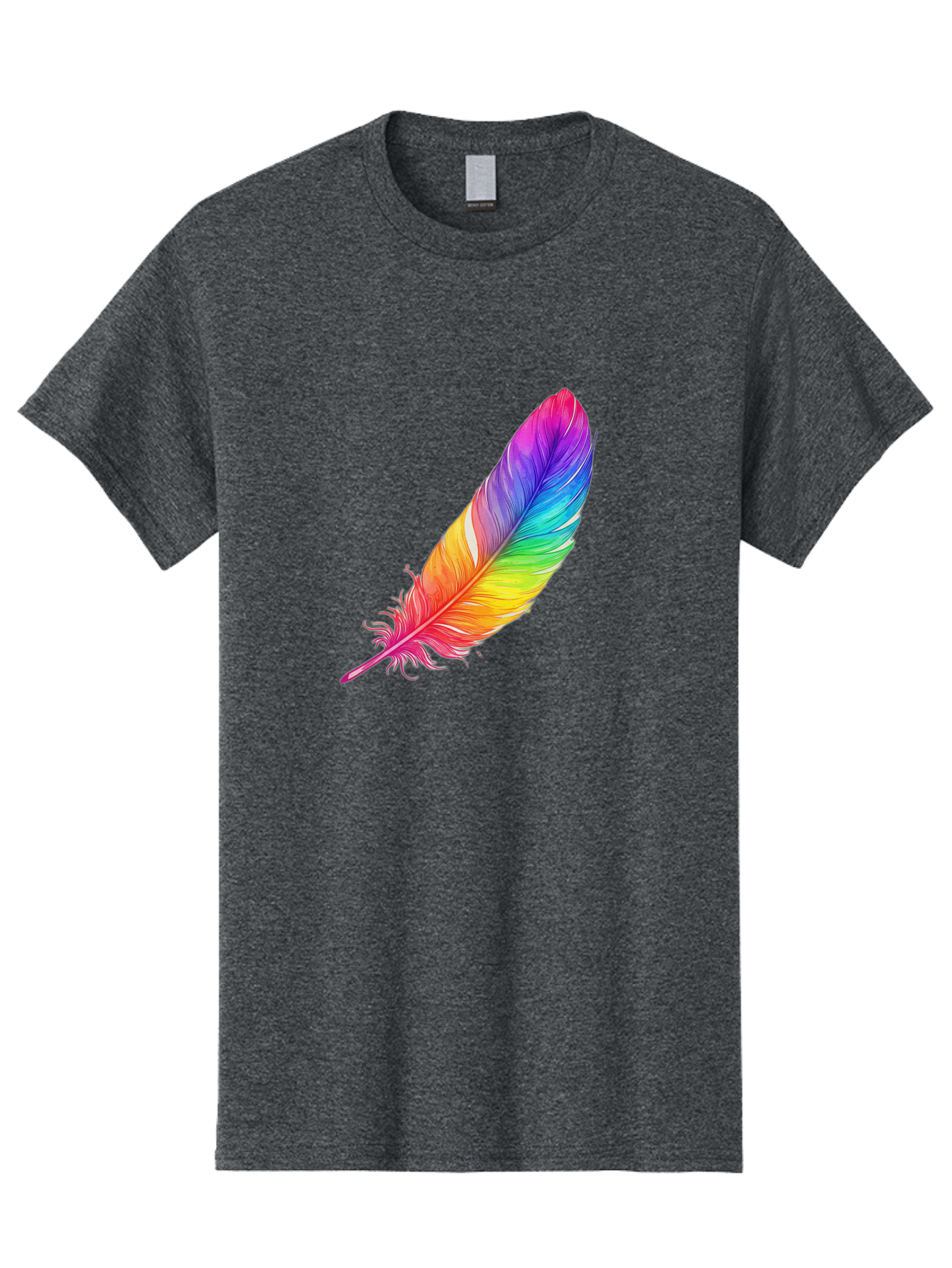 Rainbow-Feather-11 Men'S Graphic Tee, 100% Cotton, Comfortable Casual Summer Wear, Machine Washable, Vintage Camera, Old Camera, Antique Camera, Black Camera, Classic Photography, Photography Equipment, Nostalgic Device, Film Camera, Baj219