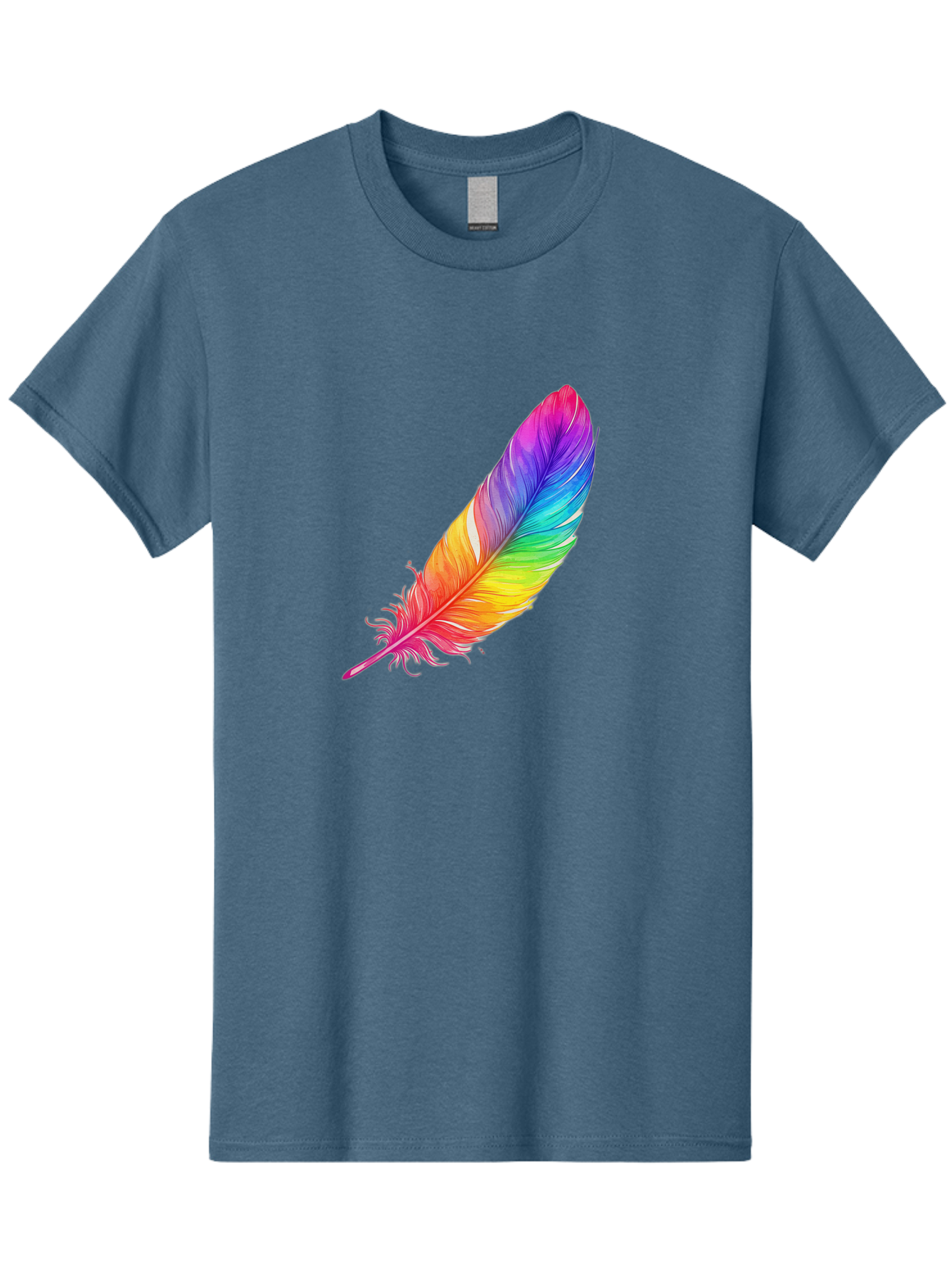 Rainbow-Feather-11 Men'S Graphic Tee, 100% Cotton, Comfortable Casual Summer Wear, Machine Washable, Vintage Camera, Old Camera, Antique Camera, Black Camera, Classic Photography, Photography Equipment, Nostalgic Device, Film Camera, Baj219