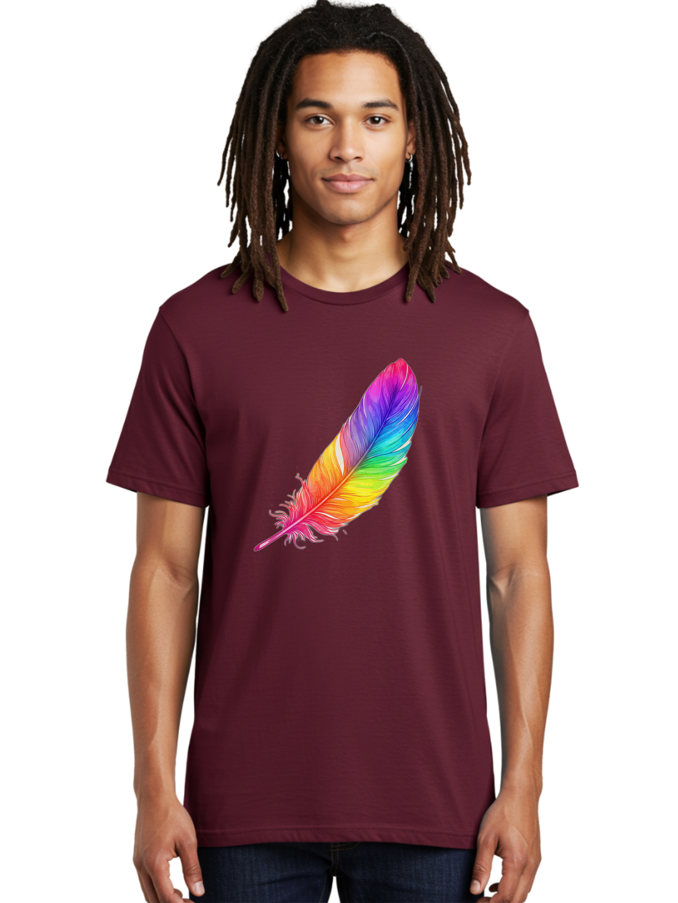 Rainbow-Feather-11 Men'S Graphic Tee, 100% Cotton, Comfortable Casual Summer Wear, Machine Washable, Vintage Camera, Old Camera, Antique Camera, Black Camera, Classic Photography, Photography Equipment, Nostalgic Device, Film Camera, Baj219