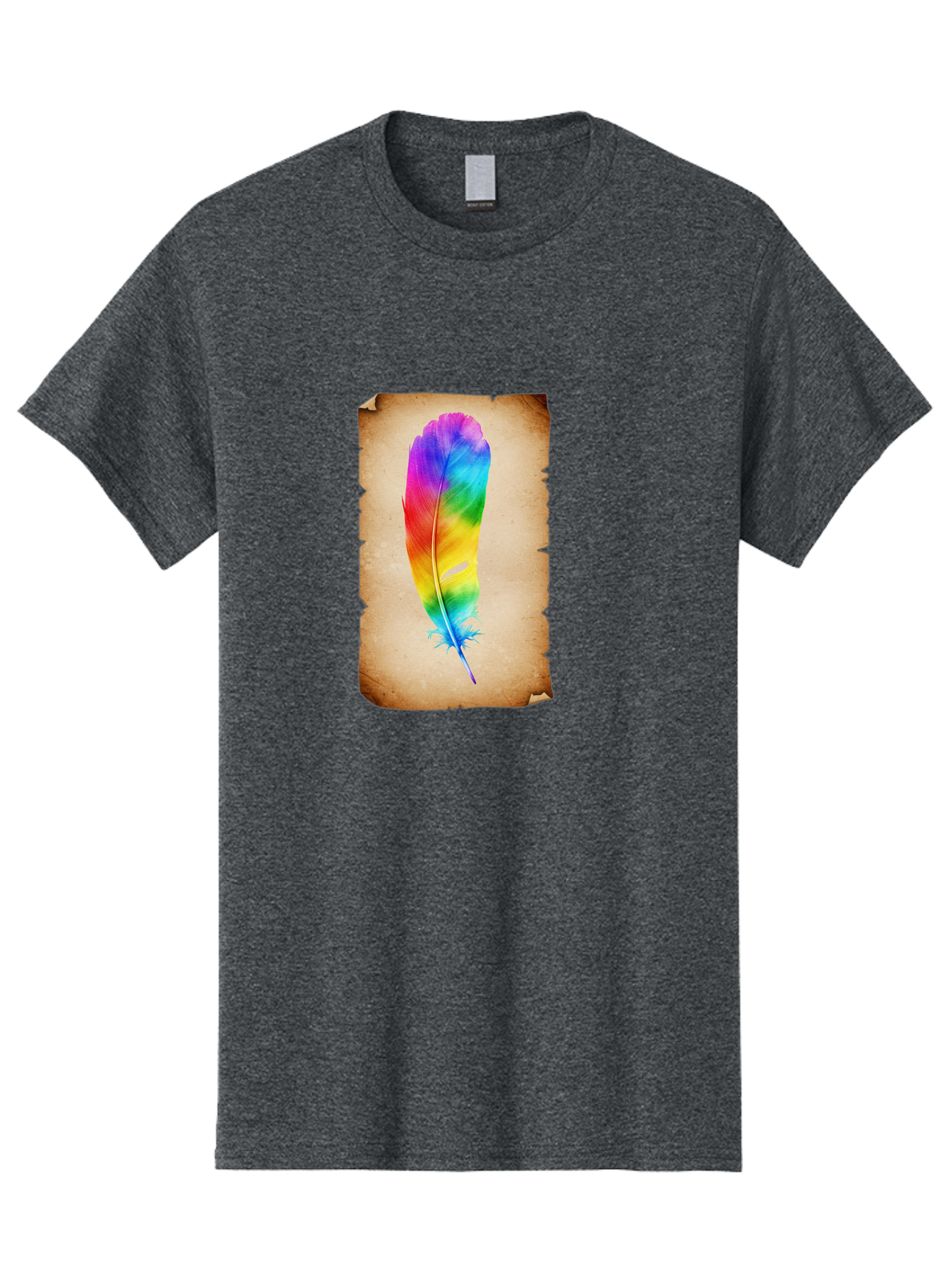 Rainbow-Feather-12 Men'S Graphic Tee, 100% Cotton, Comfortable Casual Summer Wear, Machine Washable, Vintage Camera, Old Camera, Antique Camera, Black Camera, Classic Photography, Photography Equipment, Nostalgic Device, Film Camera, Baj220