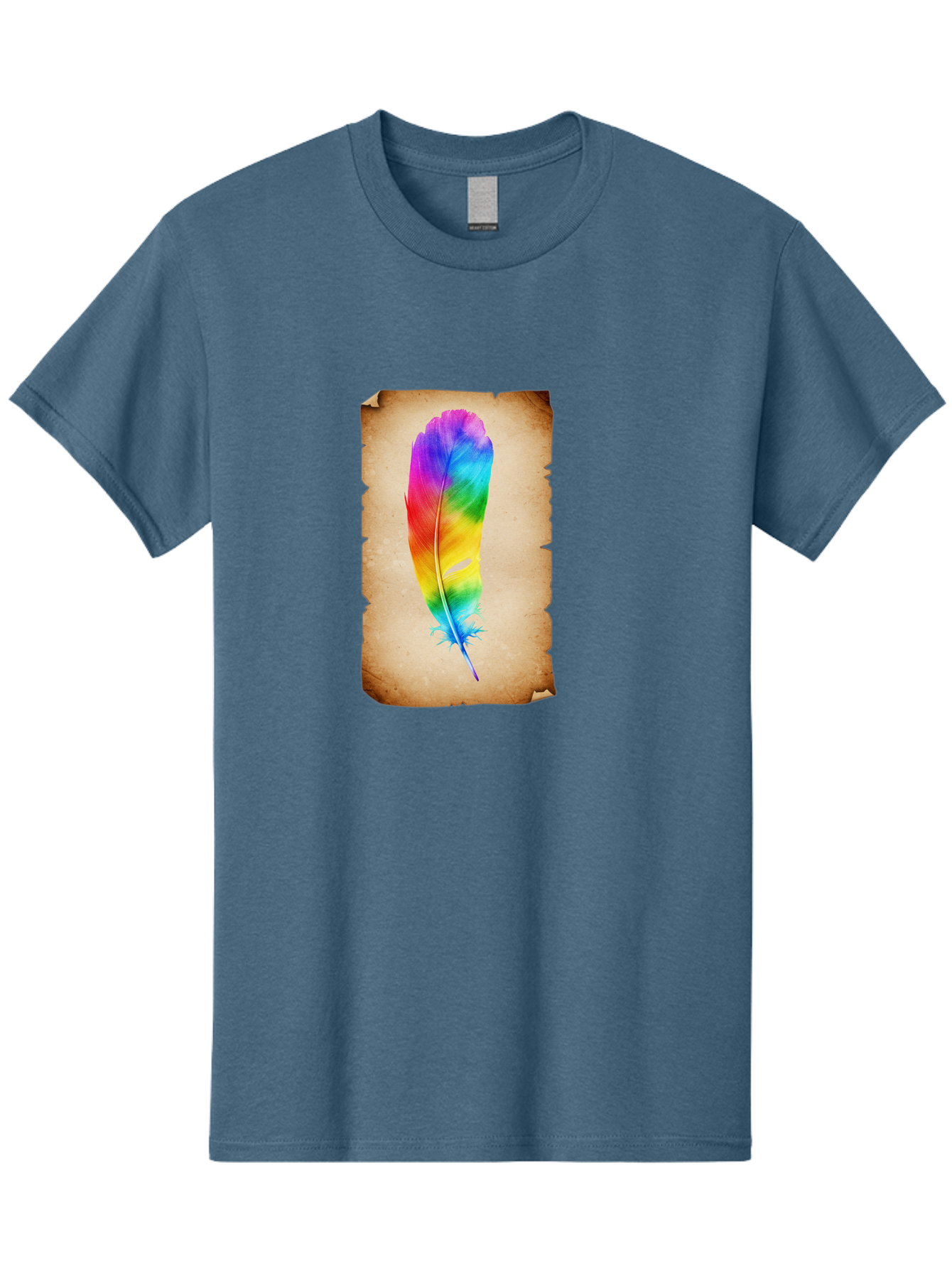 Rainbow-Feather-12 Men'S Graphic Tee, 100% Cotton, Comfortable Casual Summer Wear, Machine Washable, Vintage Camera, Old Camera, Antique Camera, Black Camera, Classic Photography, Photography Equipment, Nostalgic Device, Film Camera, Baj220