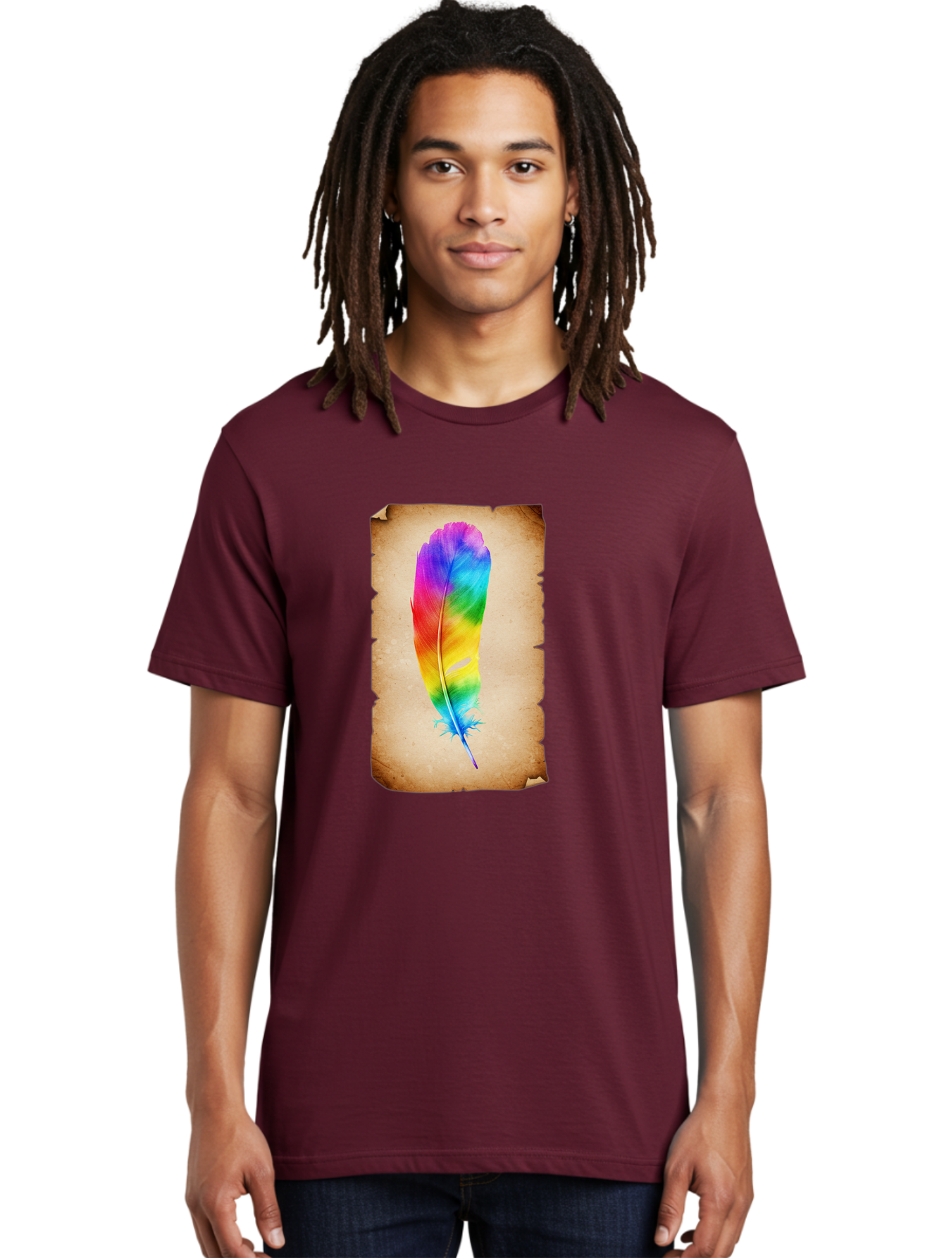 Rainbow-Feather-12 Men'S Graphic Tee, 100% Cotton, Comfortable Casual Summer Wear, Machine Washable, Vintage Camera, Old Camera, Antique Camera, Black Camera, Classic Photography, Photography Equipment, Nostalgic Device, Film Camera, Baj220