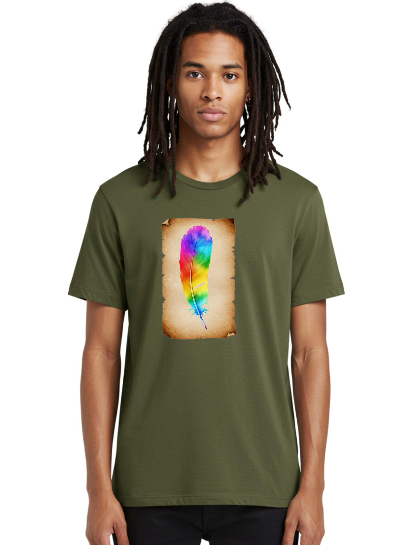 Rainbow-Feather-12 Men'S Graphic Tee, 100% Cotton, Comfortable Casual Summer Wear, Machine Washable, Vintage Camera, Old Camera, Antique Camera, Black Camera, Classic Photography, Photography Equipment, Nostalgic Device, Film Camera, Baj220