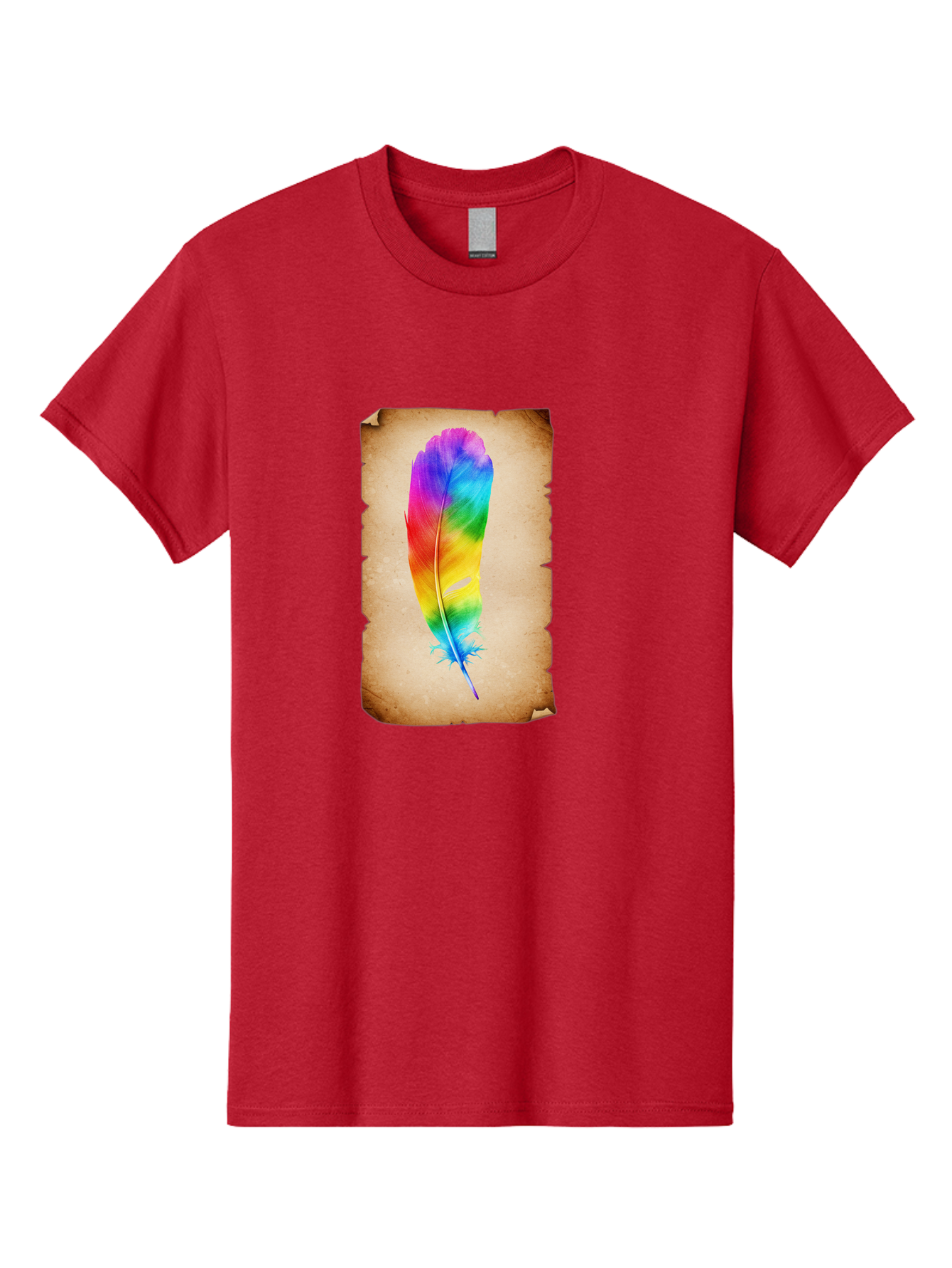 Rainbow-Feather-12 Men'S Graphic Tee, 100% Cotton, Comfortable Casual Summer Wear, Machine Washable, Vintage Camera, Old Camera, Antique Camera, Black Camera, Classic Photography, Photography Equipment, Nostalgic Device, Film Camera, Baj220