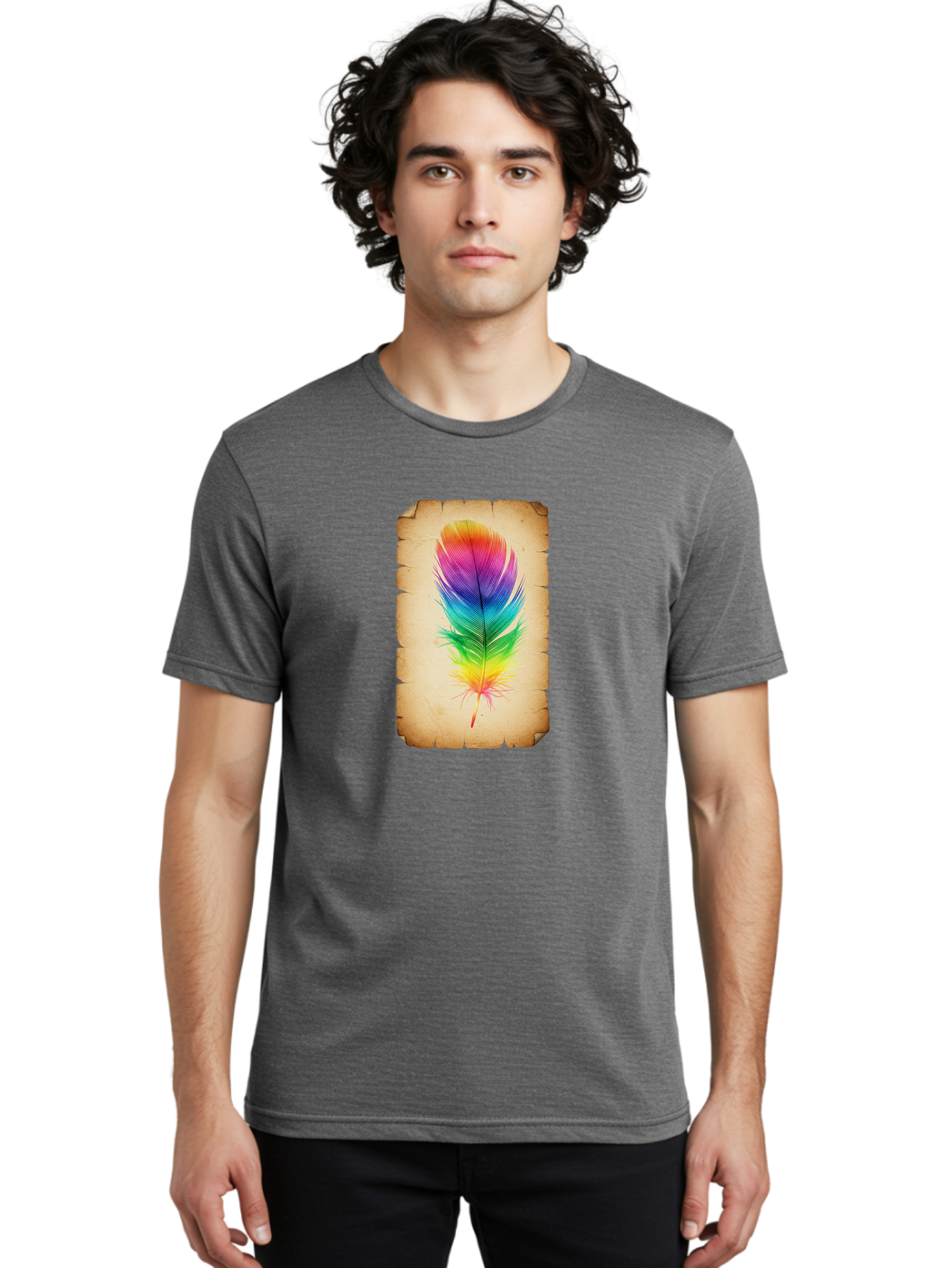 Rainbow-Feather-13 Men'S Graphic Tee, 100% Cotton, Comfortable Casual Summer Wear, Machine Washable, Vintage Camera, Old Camera, Antique Camera, Black Camera, Classic Photography, Photography Equipment, Nostalgic Device, Film Camera, Baj221