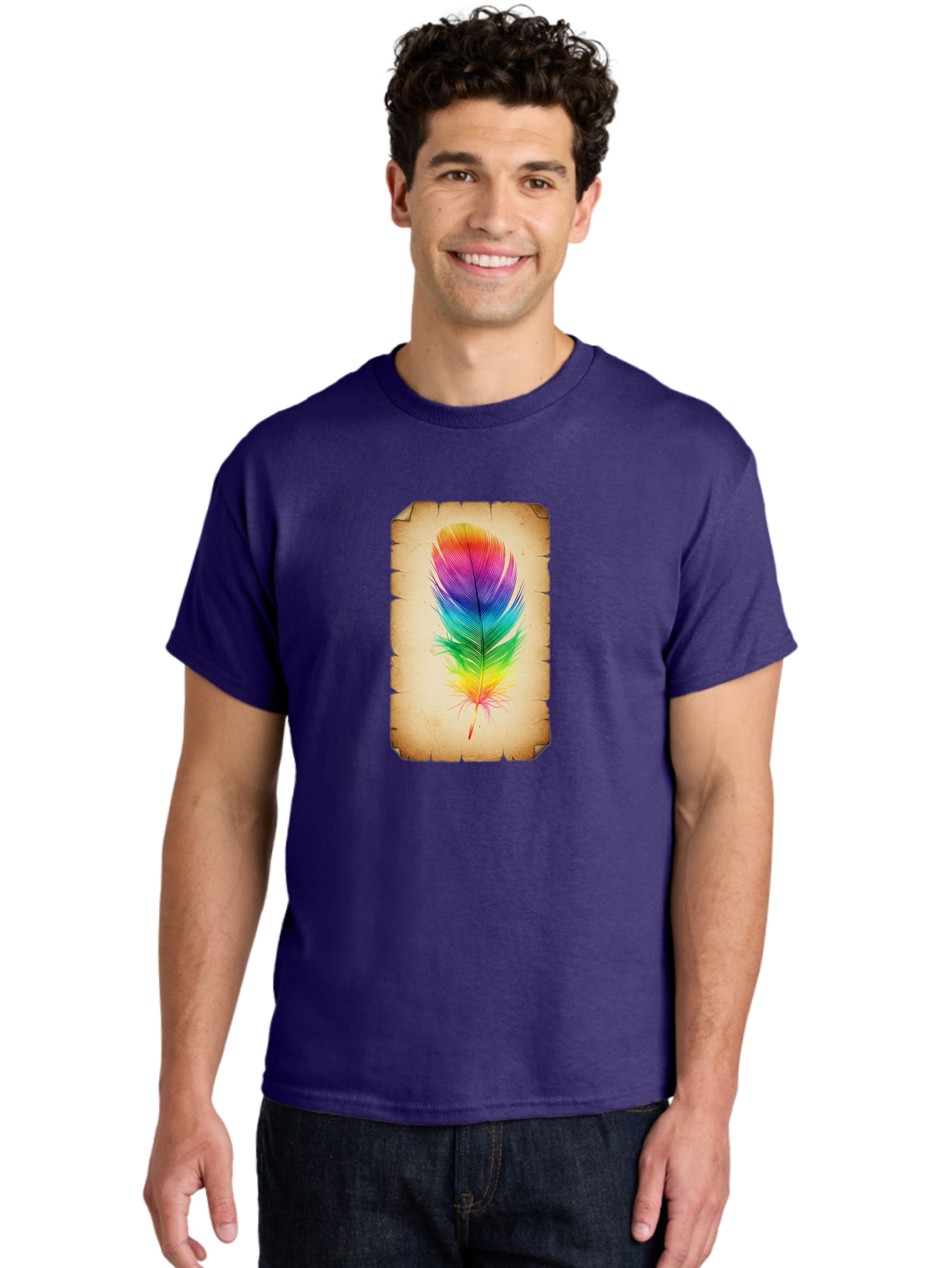 Rainbow-Feather-13 Men'S Graphic Tee, 100% Cotton, Comfortable Casual Summer Wear, Machine Washable, Vintage Camera, Old Camera, Antique Camera, Black Camera, Classic Photography, Photography Equipment, Nostalgic Device, Film Camera, Baj221