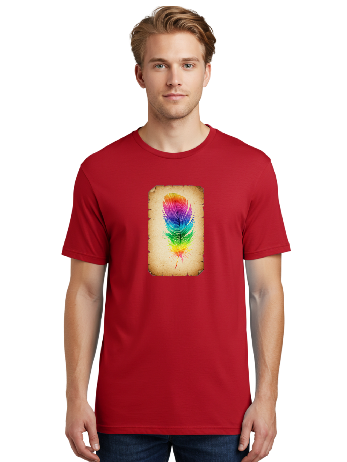 Rainbow-Feather-13 Men'S Graphic Tee, 100% Cotton, Comfortable Casual Summer Wear, Machine Washable, Vintage Camera, Old Camera, Antique Camera, Black Camera, Classic Photography, Photography Equipment, Nostalgic Device, Film Camera, Baj221