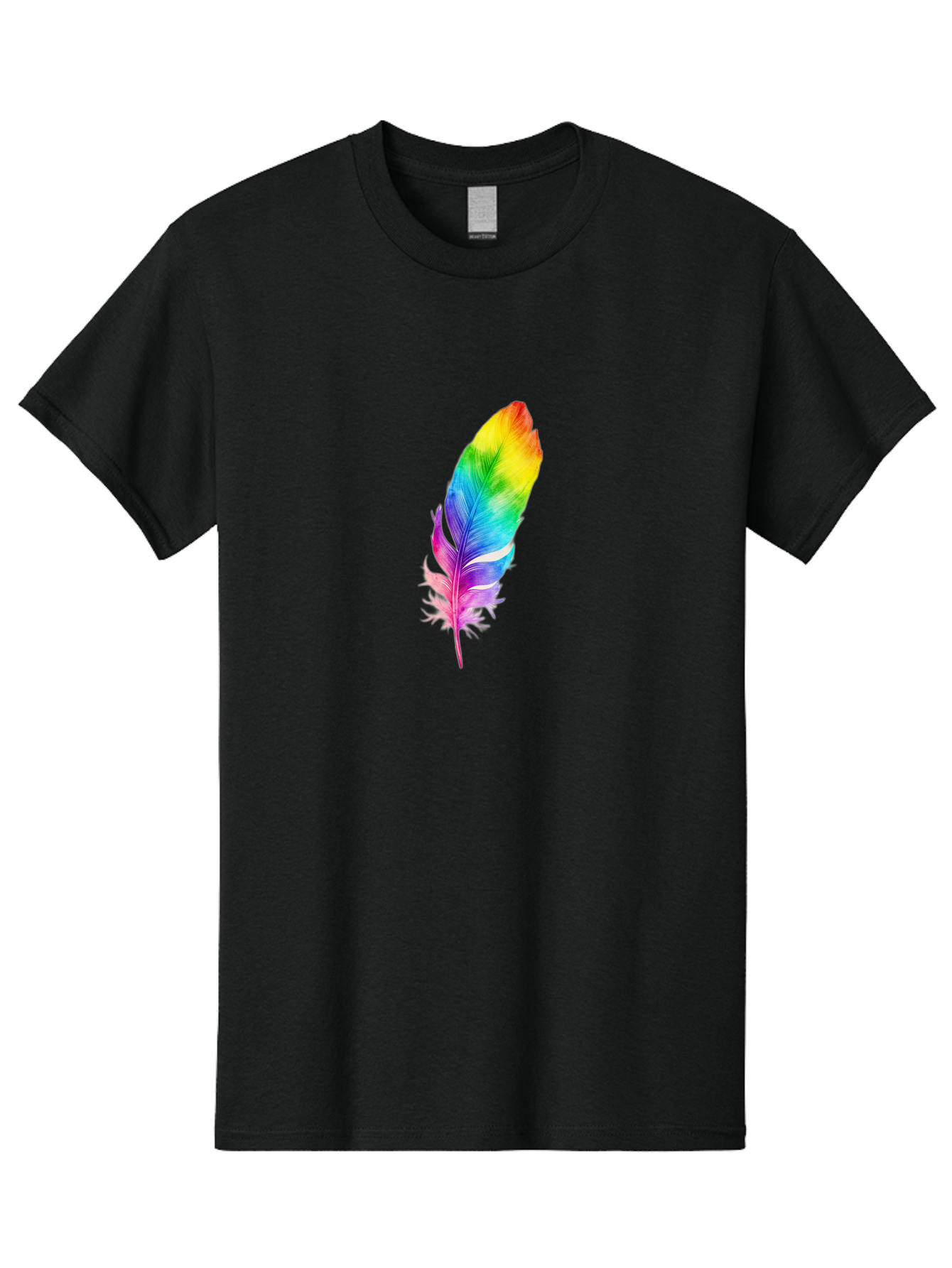 Rainbow-Feather-14 Men'S Graphic Tee, 100% Cotton, Comfortable Casual Summer Wear, Machine Washable, Vintage Camera, Old Camera, Antique Camera, Black Camera, Classic Photography, Photography Equipment, Nostalgic Device, Film Camera, Baj222