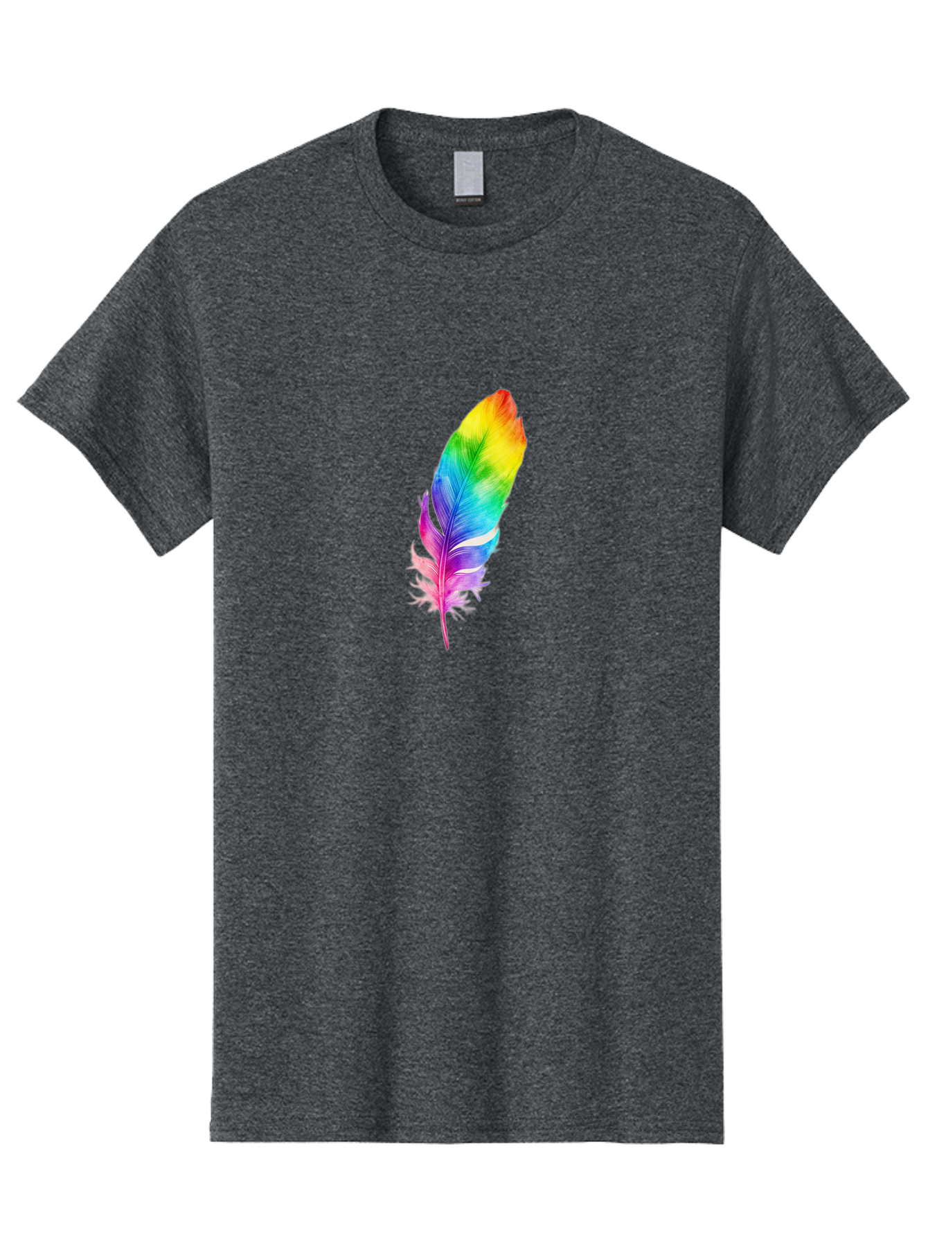Rainbow-Feather-14 Men'S Graphic Tee, 100% Cotton, Comfortable Casual Summer Wear, Machine Washable, Vintage Camera, Old Camera, Antique Camera, Black Camera, Classic Photography, Photography Equipment, Nostalgic Device, Film Camera, Baj222