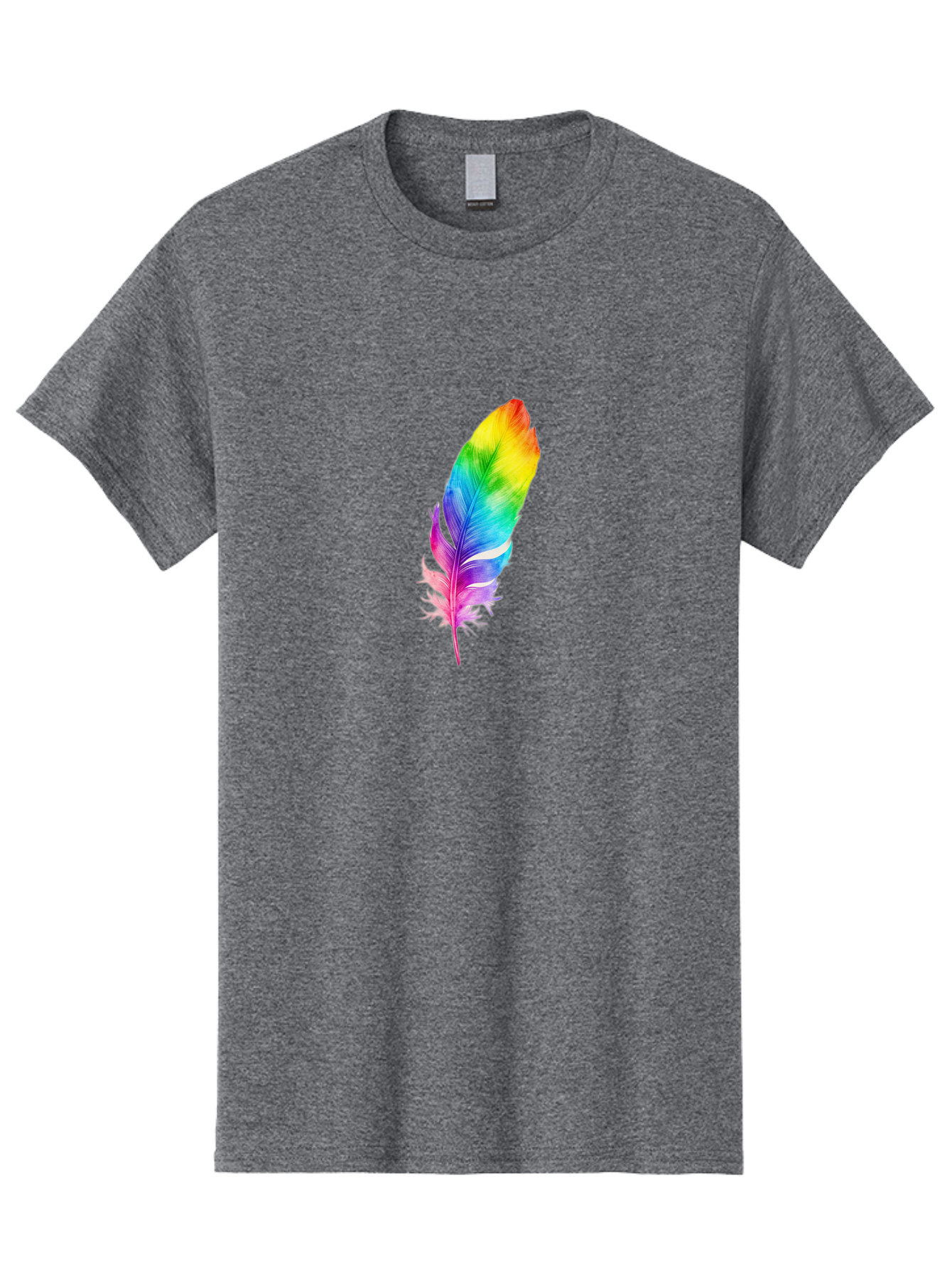 Rainbow-Feather-14 Men'S Graphic Tee, 100% Cotton, Comfortable Casual Summer Wear, Machine Washable, Vintage Camera, Old Camera, Antique Camera, Black Camera, Classic Photography, Photography Equipment, Nostalgic Device, Film Camera, Baj222