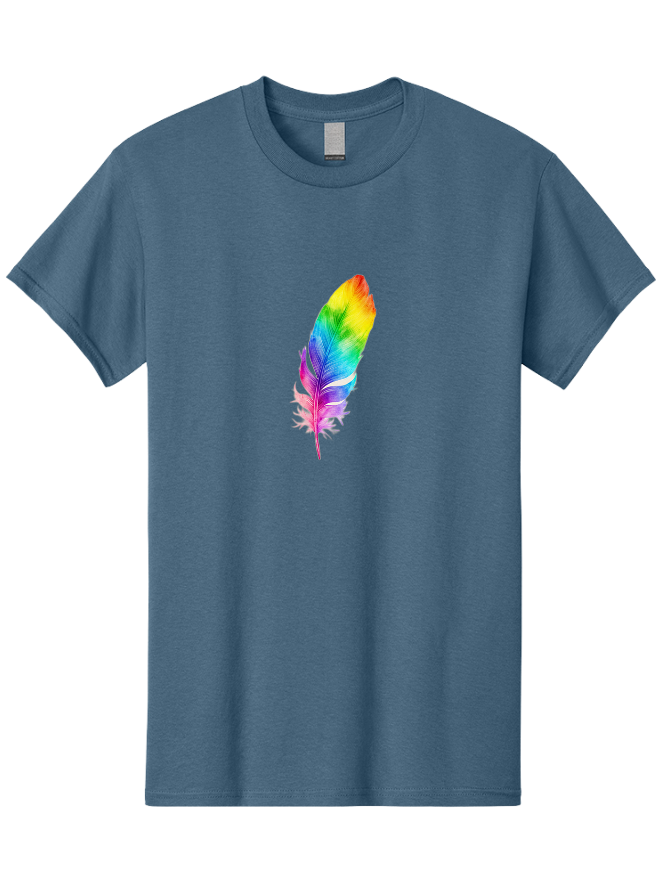 Rainbow-Feather-14 Men'S Graphic Tee, 100% Cotton, Comfortable Casual Summer Wear, Machine Washable, Vintage Camera, Old Camera, Antique Camera, Black Camera, Classic Photography, Photography Equipment, Nostalgic Device, Film Camera, Baj222