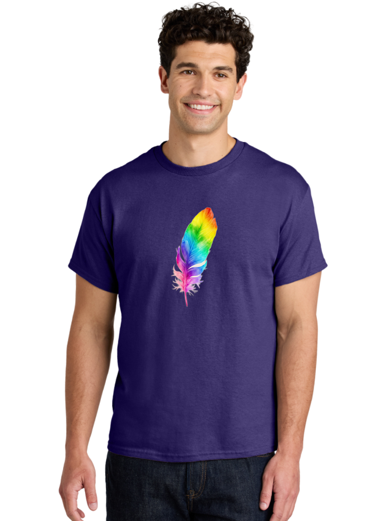 Rainbow-Feather-14 Men'S Graphic Tee, 100% Cotton, Comfortable Casual Summer Wear, Machine Washable, Vintage Camera, Old Camera, Antique Camera, Black Camera, Classic Photography, Photography Equipment, Nostalgic Device, Film Camera, Baj222