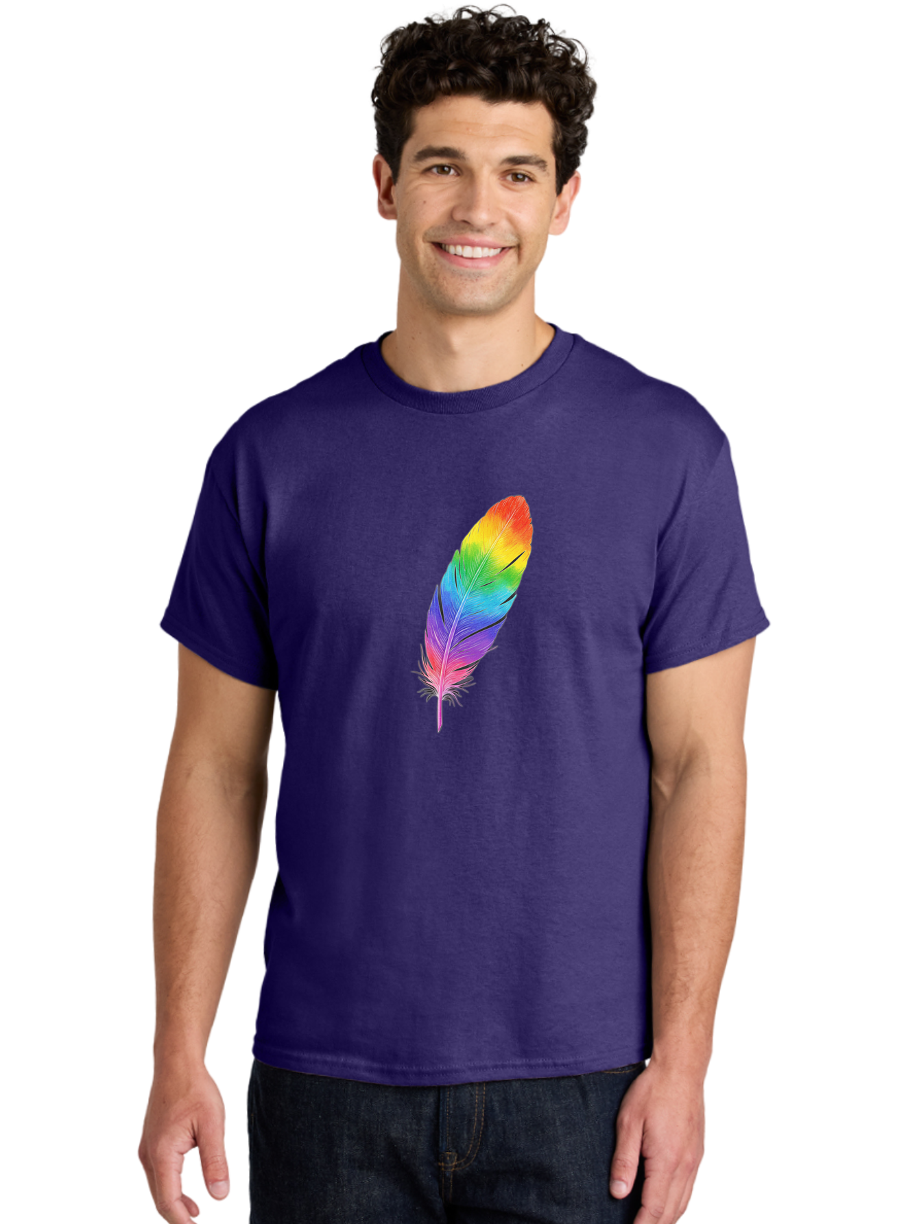 Rainbow-Feather-15 Men'S Graphic Tee, 100% Cotton, Comfortable Casual Summer Wear, Machine Washable, Vintage Camera, Old Camera, Antique Camera, Black Camera, Classic Photography, Photography Equipment, Nostalgic Device, Film Camera, Baj223