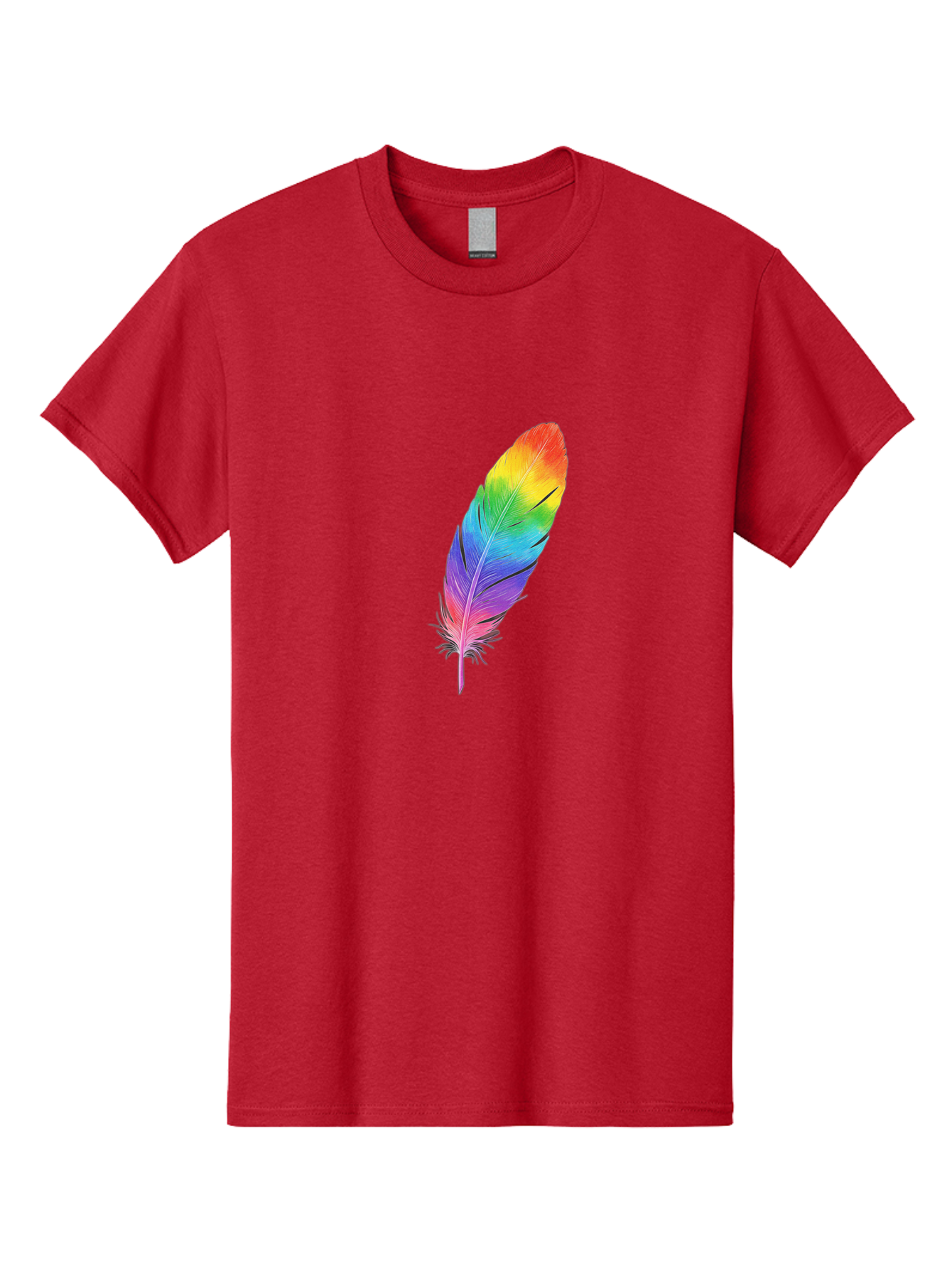 Rainbow-Feather-15 Men'S Graphic Tee, 100% Cotton, Comfortable Casual Summer Wear, Machine Washable, Vintage Camera, Old Camera, Antique Camera, Black Camera, Classic Photography, Photography Equipment, Nostalgic Device, Film Camera, Baj223