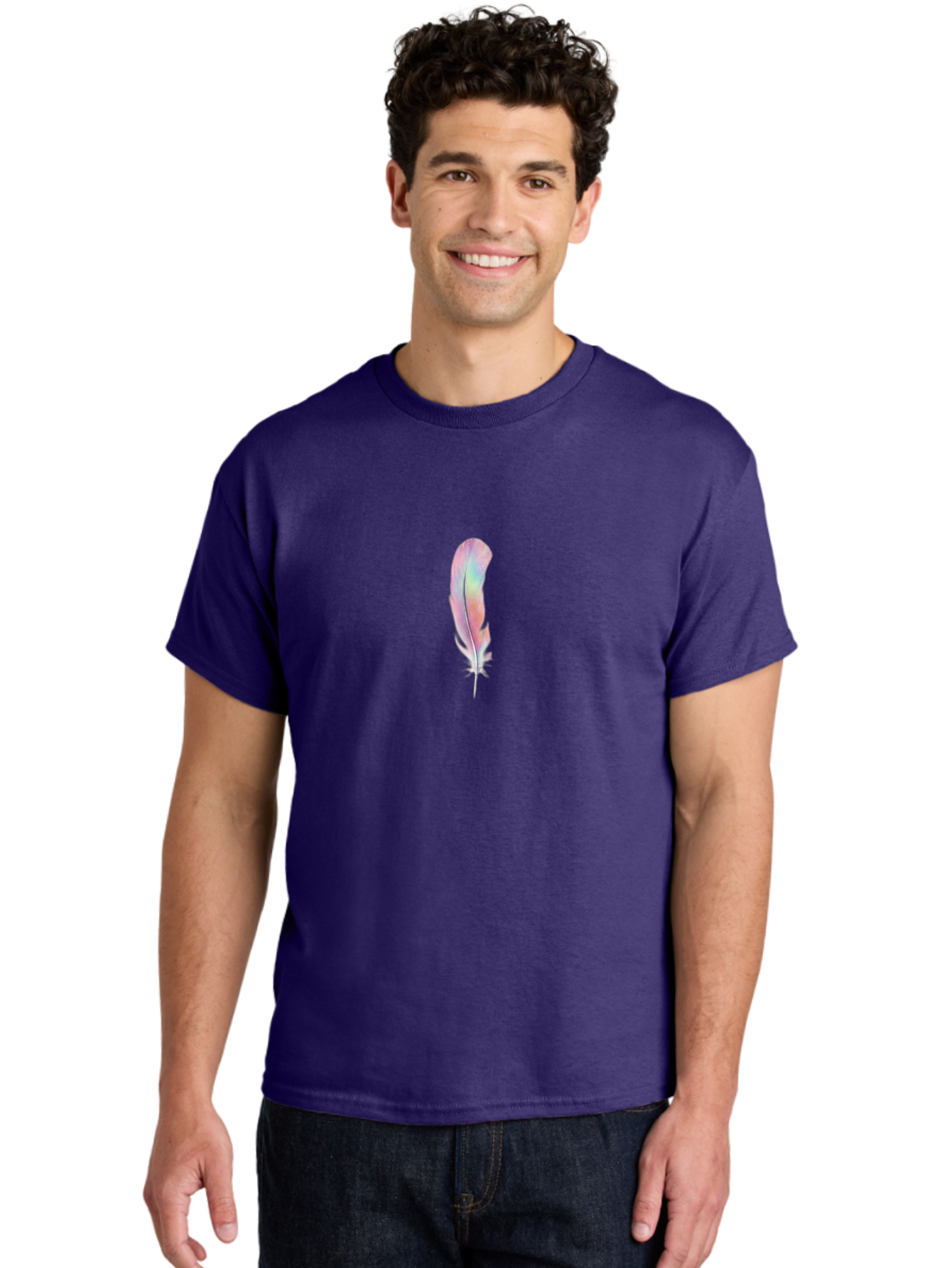 Rainbow-Feather-16 Men'S Graphic Tee, 100% Cotton, Comfortable Casual Summer Wear, Machine Washable, Vintage Camera, Old Camera, Antique Camera, Black Camera, Classic Photography, Photography Equipment, Nostalgic Device, Film Camera, Baj224
