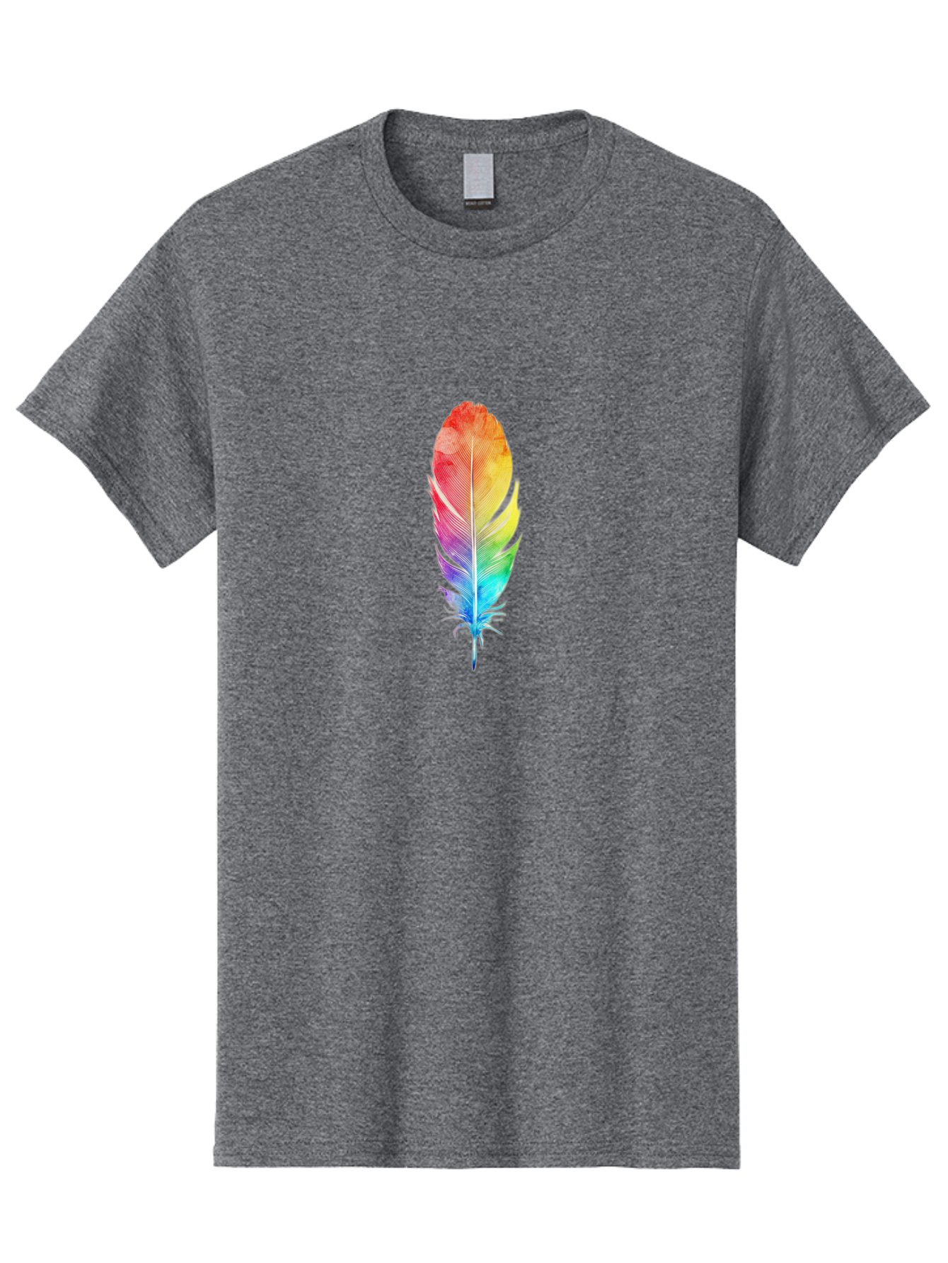 Rainbow-Feather-2 Men'S Graphic Tee, 100% Cotton, Comfortable Casual Summer Wear, Machine Washable, Vintage Camera, Old Camera, Antique Camera, Black Camera, Classic Photography, Photography Equipment, Nostalgic Device, Film Camera, Camera Art Baj225