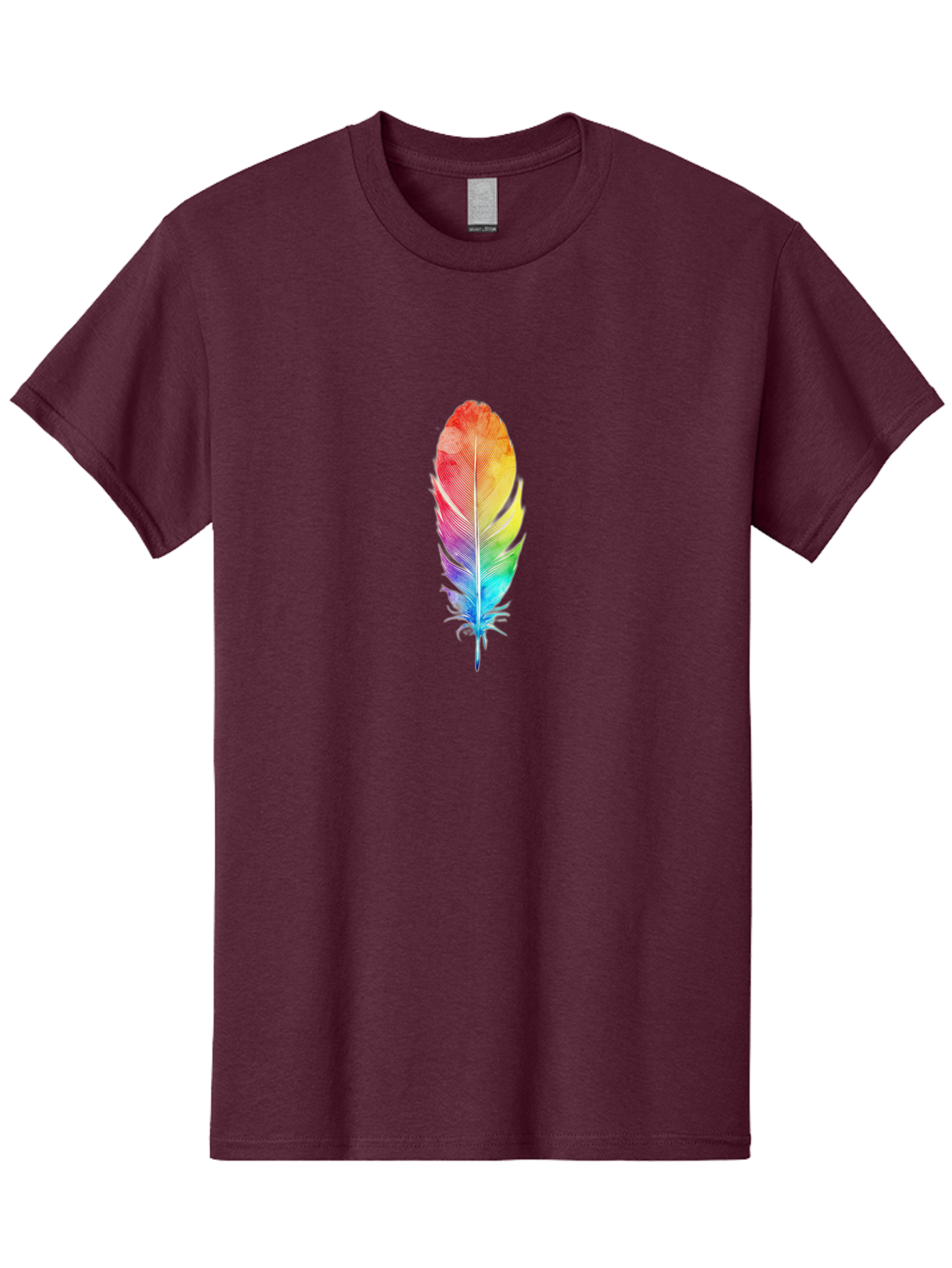 Rainbow-Feather-2 Men'S Graphic Tee, 100% Cotton, Comfortable Casual Summer Wear, Machine Washable, Vintage Camera, Old Camera, Antique Camera, Black Camera, Classic Photography, Photography Equipment, Nostalgic Device, Film Camera, Camera Art Baj225