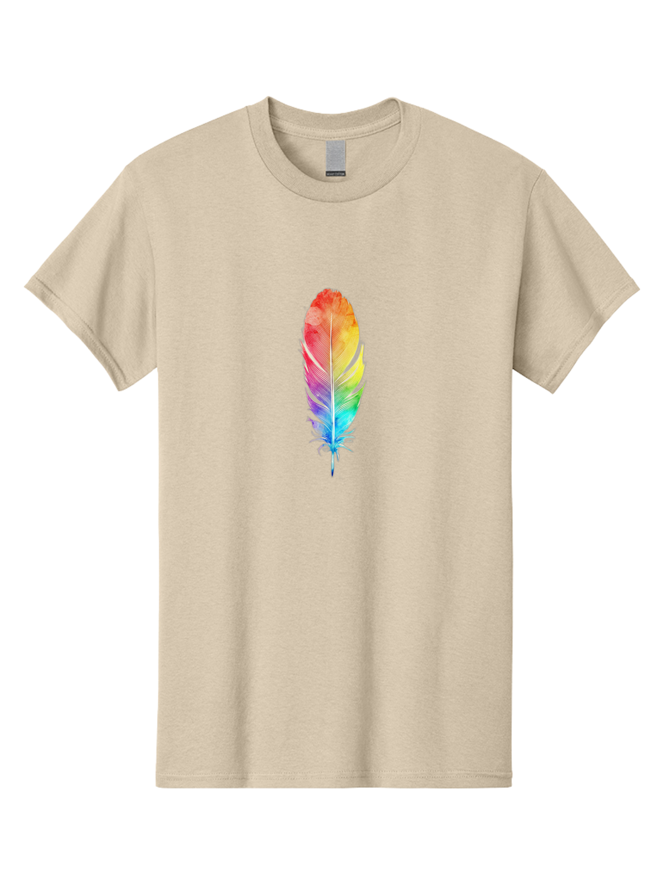 Rainbow-Feather-2 Men'S Graphic Tee, 100% Cotton, Comfortable Casual Summer Wear, Machine Washable, Vintage Camera, Old Camera, Antique Camera, Black Camera, Classic Photography, Photography Equipment, Nostalgic Device, Film Camera, Camera Art Baj225