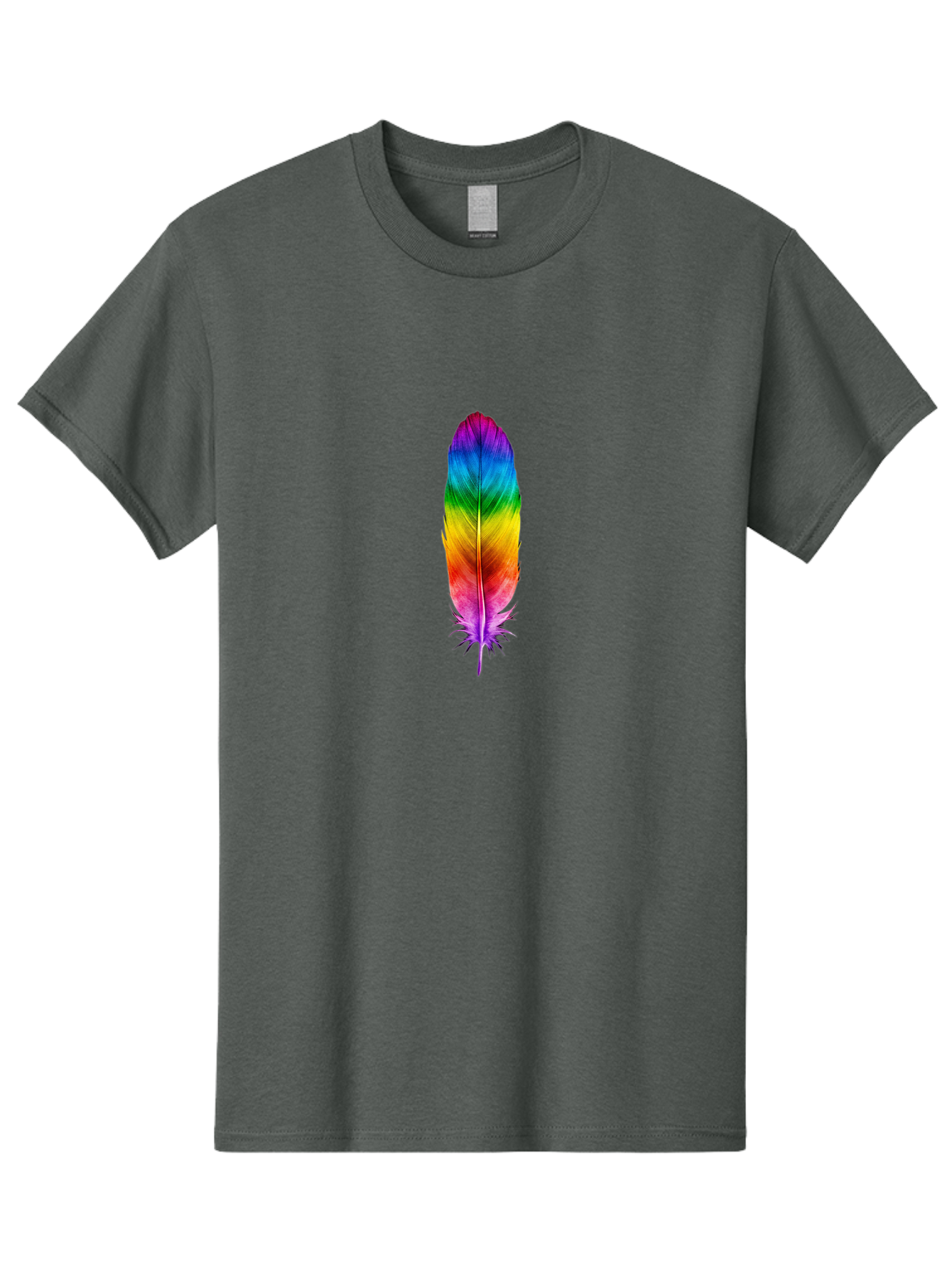 Rainbow-Feather-3 Men'S Graphic Tee, 100% Cotton, Comfortable Casual Summer Wear, Machine Washable, Vintage Camera, Old Camera, Antique Camera, Black Camera, Classic Photography, Photography Equipment, Nostalgic Device, Film Camera, Camera Art Baj226