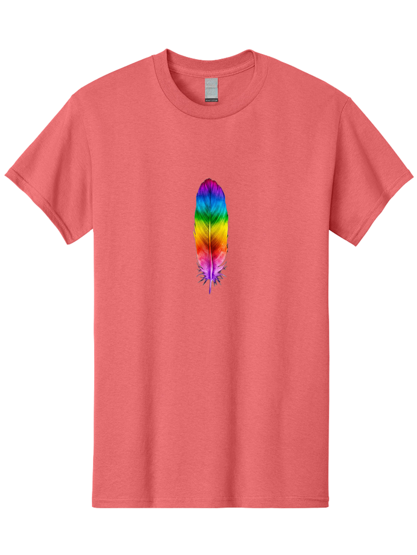 Rainbow-Feather-3 Men'S Graphic Tee, 100% Cotton, Comfortable Casual Summer Wear, Machine Washable, Vintage Camera, Old Camera, Antique Camera, Black Camera, Classic Photography, Photography Equipment, Nostalgic Device, Film Camera, Camera Art Baj226