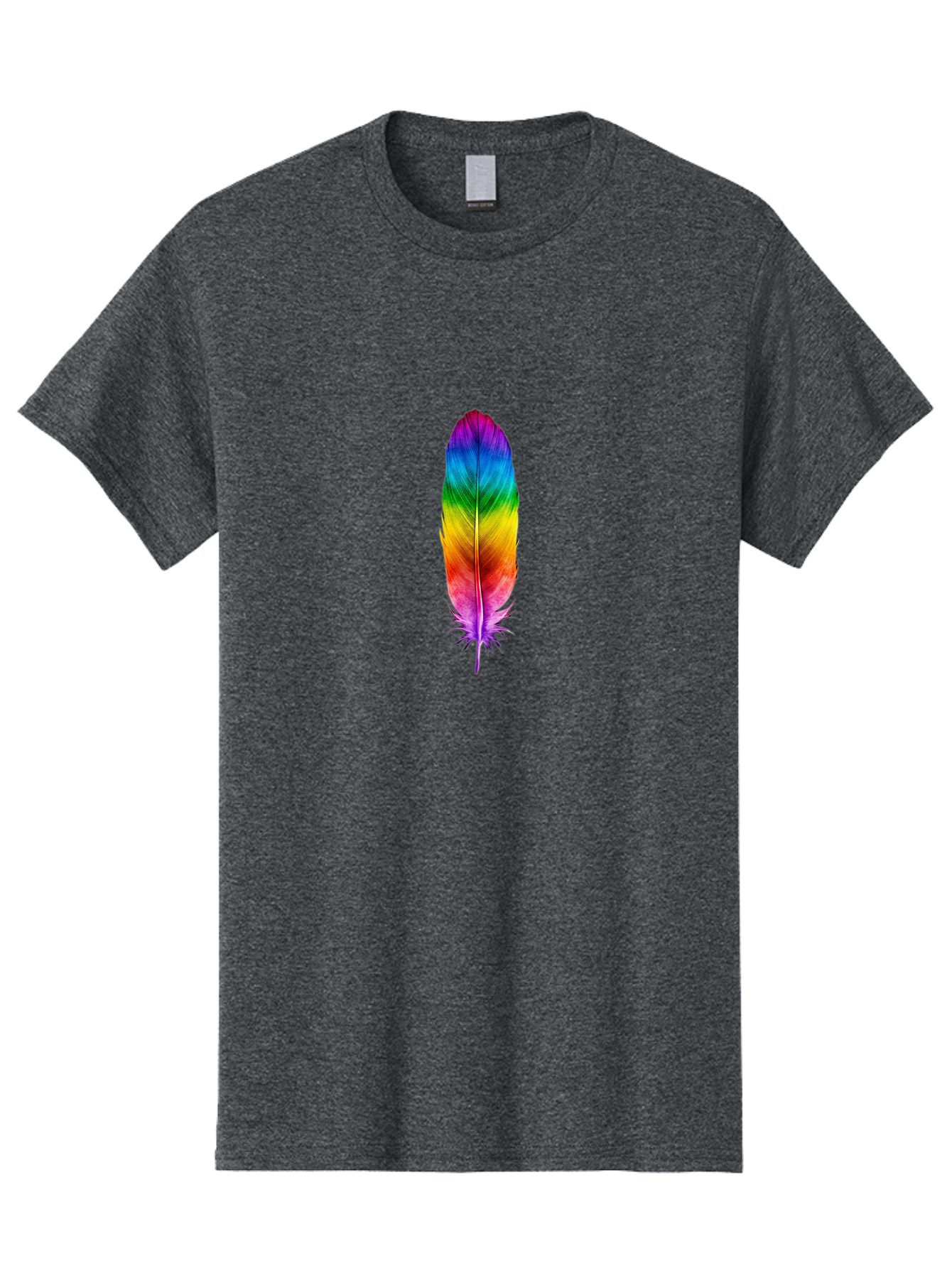 Rainbow-Feather-3 Men'S Graphic Tee, 100% Cotton, Comfortable Casual Summer Wear, Machine Washable, Vintage Camera, Old Camera, Antique Camera, Black Camera, Classic Photography, Photography Equipment, Nostalgic Device, Film Camera, Camera Art Baj226