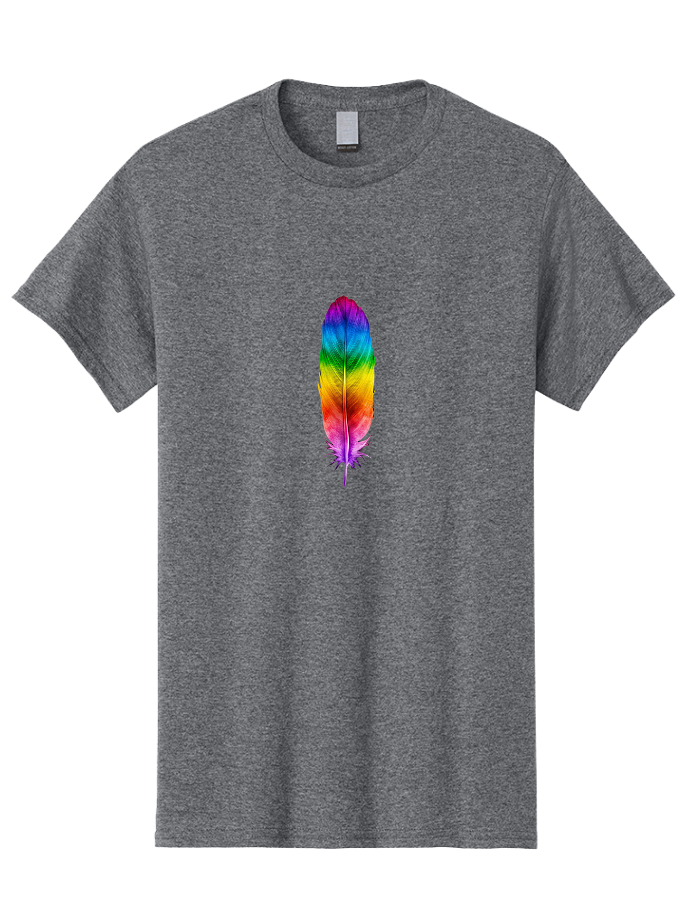 Rainbow-Feather-3 Men'S Graphic Tee, 100% Cotton, Comfortable Casual Summer Wear, Machine Washable, Vintage Camera, Old Camera, Antique Camera, Black Camera, Classic Photography, Photography Equipment, Nostalgic Device, Film Camera, Camera Art Baj226