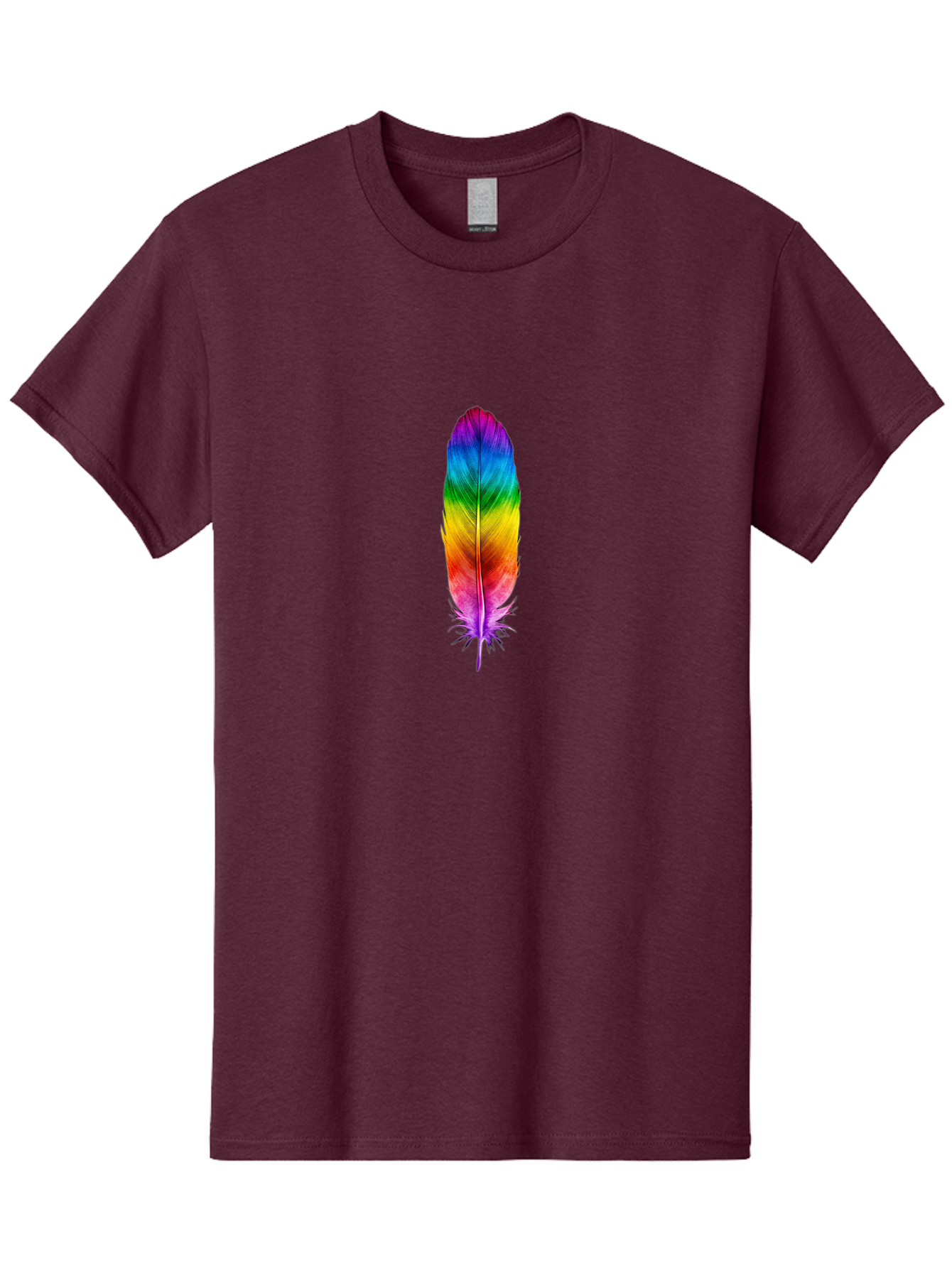 Rainbow-Feather-3 Men'S Graphic Tee, 100% Cotton, Comfortable Casual Summer Wear, Machine Washable, Vintage Camera, Old Camera, Antique Camera, Black Camera, Classic Photography, Photography Equipment, Nostalgic Device, Film Camera, Camera Art Baj226