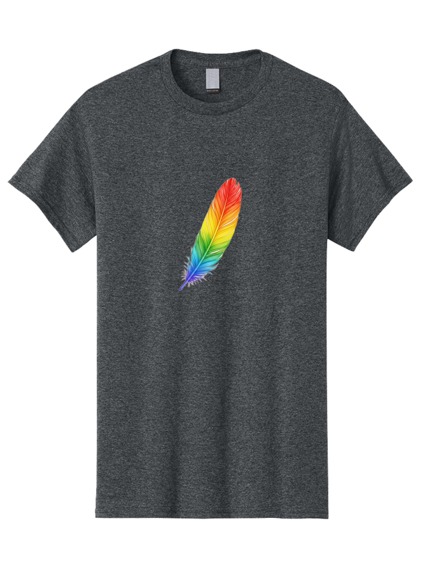 Rainbow-Feather-4 Men'S Graphic Tee, 100% Cotton, Comfortable Casual Summer Wear, Machine Washable, Vintage Camera, Old Camera, Antique Camera, Black Camera, Classic Photography, Photography Equipment, Nostalgic Device, Film Camera, Camera Art Baj227