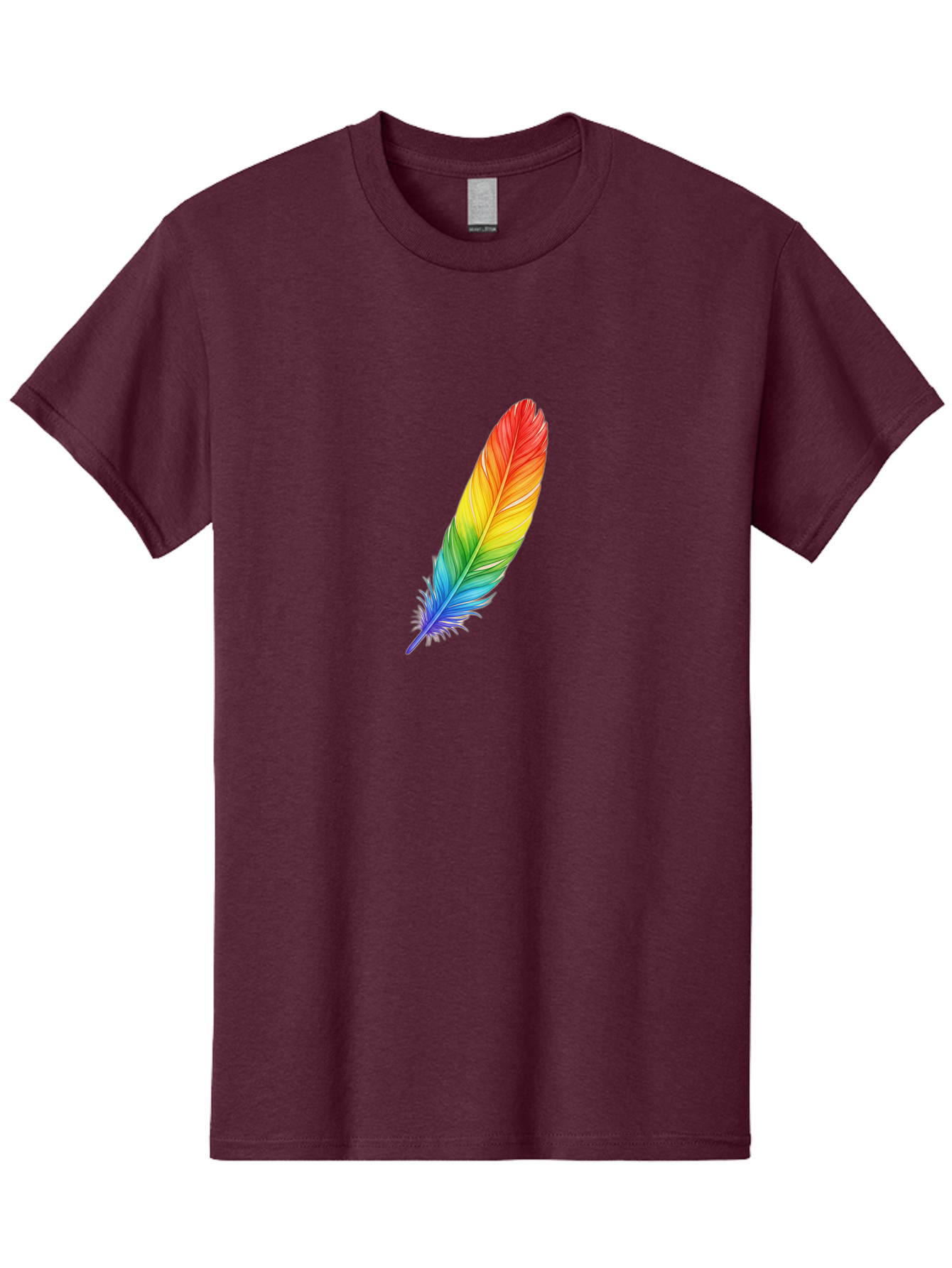Rainbow-Feather-4 Men'S Graphic Tee, 100% Cotton, Comfortable Casual Summer Wear, Machine Washable, Vintage Camera, Old Camera, Antique Camera, Black Camera, Classic Photography, Photography Equipment, Nostalgic Device, Film Camera, Camera Art Baj227