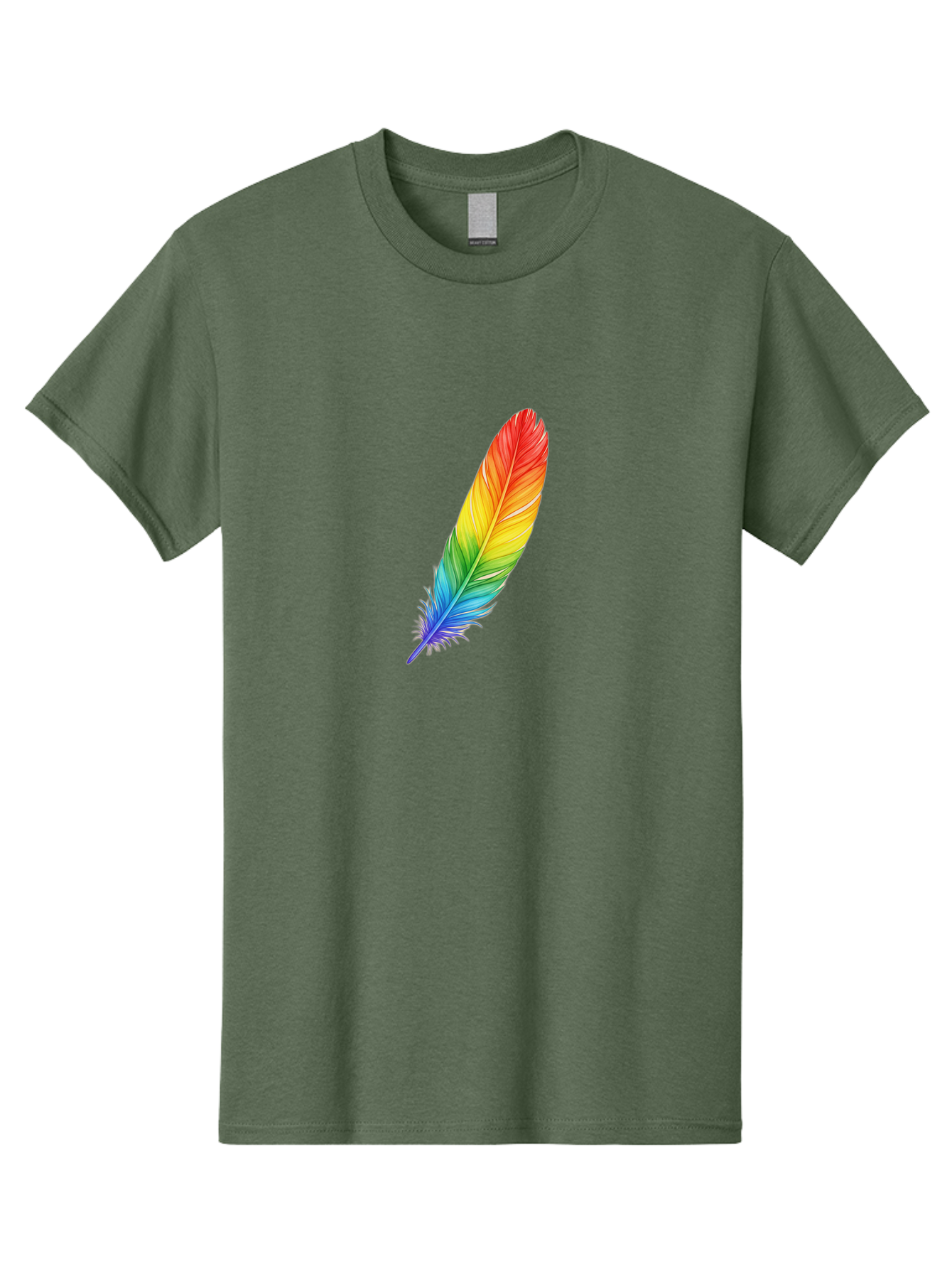Rainbow-Feather-4 Men'S Graphic Tee, 100% Cotton, Comfortable Casual Summer Wear, Machine Washable, Vintage Camera, Old Camera, Antique Camera, Black Camera, Classic Photography, Photography Equipment, Nostalgic Device, Film Camera, Camera Art Baj227