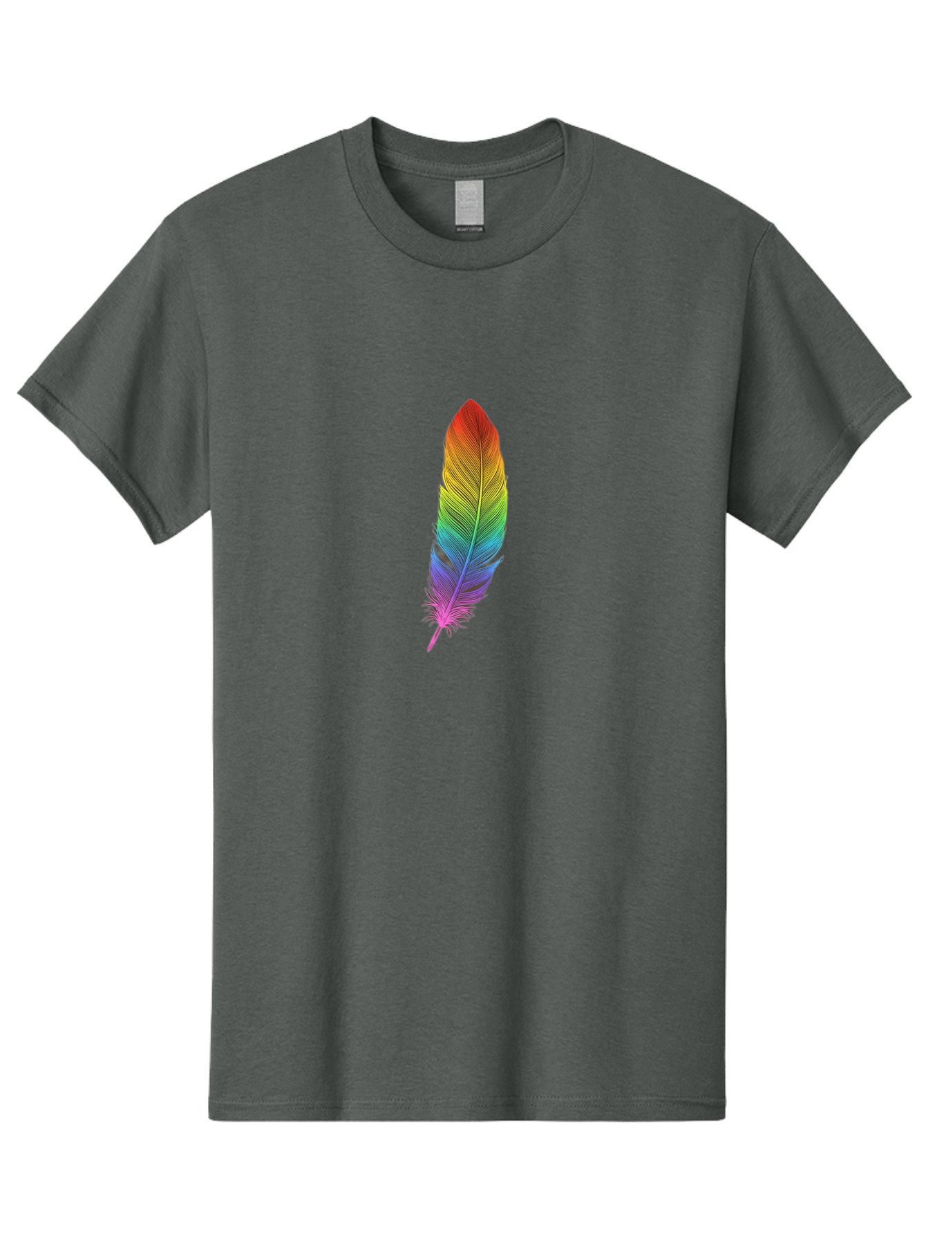Rainbow-Feather-5 Men'S Graphic Tee, 100% Cotton, Comfortable Casual Summer Wear, Machine Washable, Vintage Camera, Old Camera, Antique Camera, Black Camera, Classic Photography, Photography Equipment, Nostalgic Device, Film Camera, Camera Art Baj228