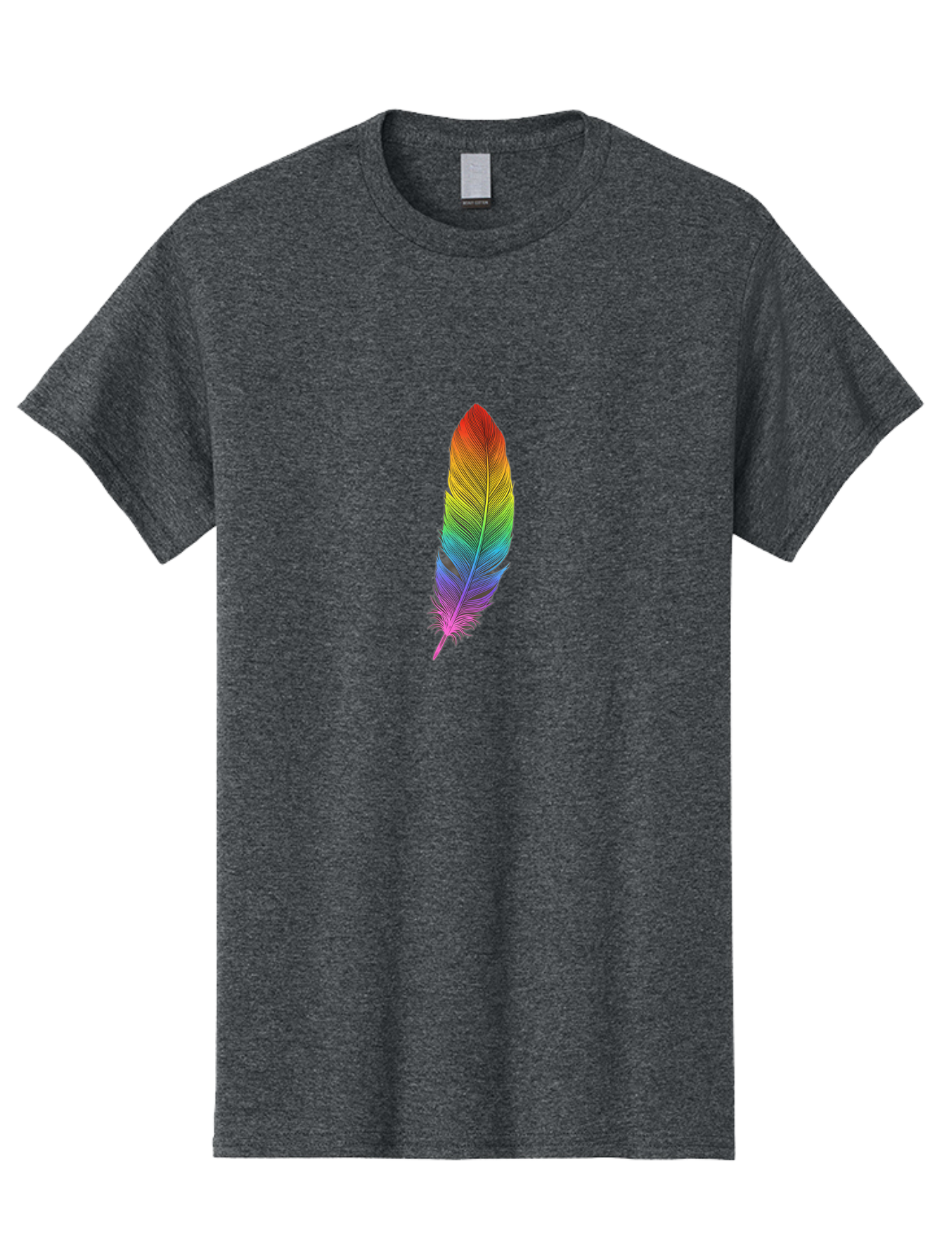 Rainbow-Feather-5 Men'S Graphic Tee, 100% Cotton, Comfortable Casual Summer Wear, Machine Washable, Vintage Camera, Old Camera, Antique Camera, Black Camera, Classic Photography, Photography Equipment, Nostalgic Device, Film Camera, Camera Art Baj228