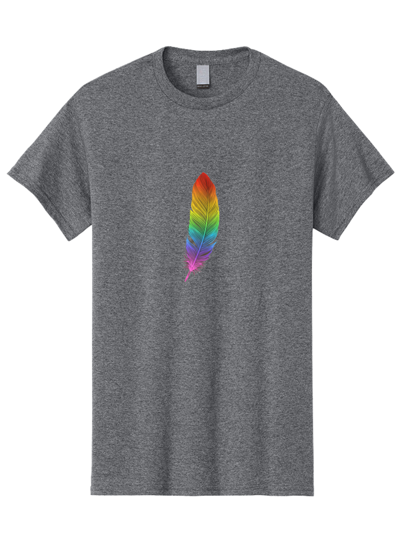 Rainbow-Feather-5 Men'S Graphic Tee, 100% Cotton, Comfortable Casual Summer Wear, Machine Washable, Vintage Camera, Old Camera, Antique Camera, Black Camera, Classic Photography, Photography Equipment, Nostalgic Device, Film Camera, Camera Art Baj228