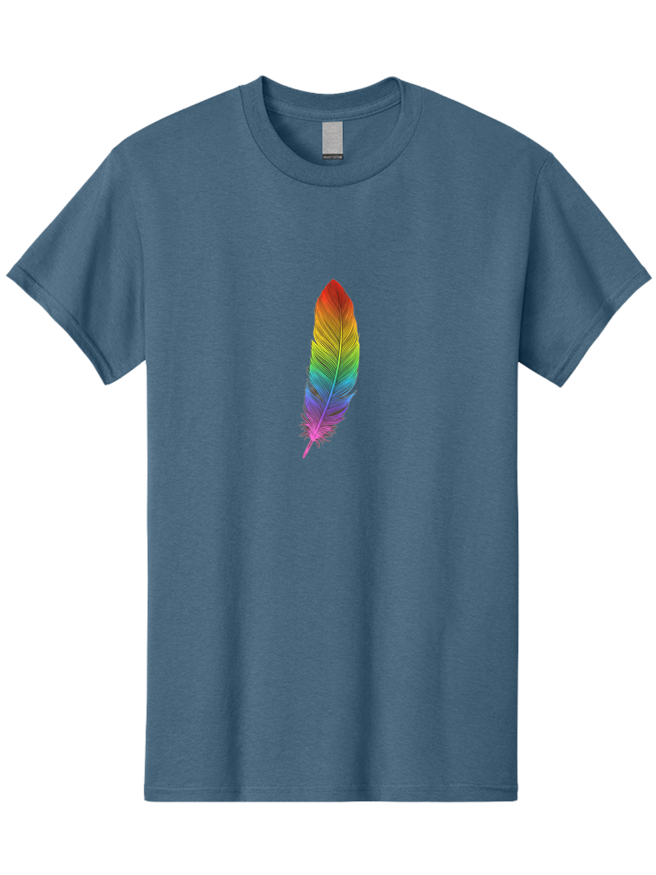 Rainbow-Feather-5 Men'S Graphic Tee, 100% Cotton, Comfortable Casual Summer Wear, Machine Washable, Vintage Camera, Old Camera, Antique Camera, Black Camera, Classic Photography, Photography Equipment, Nostalgic Device, Film Camera, Camera Art Baj228