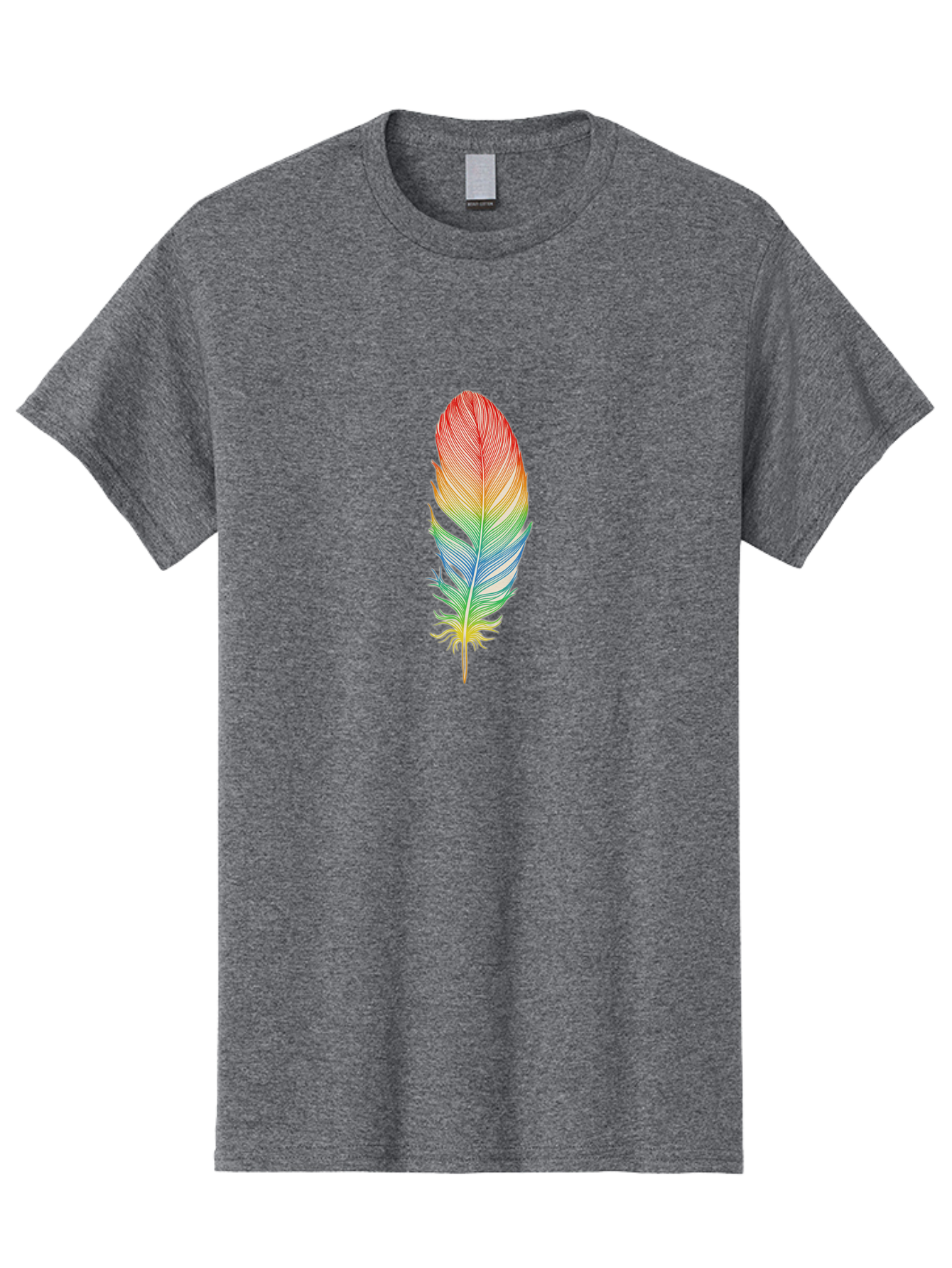Rainbow-Feather-6 Men'S Graphic Tee, 100% Cotton, Comfortable Casual Summer Wear, Machine Washable, Vintage Camera, Old Camera, Antique Camera, Black Camera, Classic Photography, Photography Equipment, Nostalgic Device, Film Camera, Camera Art Baj229