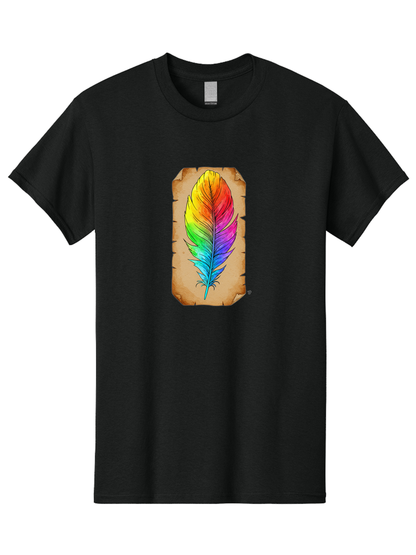 Rainbow-Feather-7 Men'S Graphic Tee, 100% Cotton, Comfortable Casual Summer Wear, Machine Washable, Vintage Camera, Old Camera, Antique Camera, Black Camera, Classic Photography, Photography Equipment, Nostalgic Device, Film Camera, Camera Art Baj230