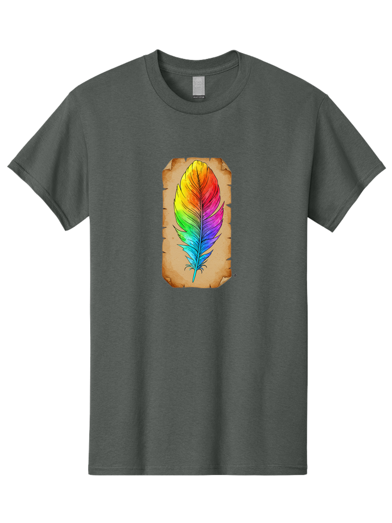 Rainbow-Feather-7 Men'S Graphic Tee, 100% Cotton, Comfortable Casual Summer Wear, Machine Washable, Vintage Camera, Old Camera, Antique Camera, Black Camera, Classic Photography, Photography Equipment, Nostalgic Device, Film Camera, Camera Art Baj230