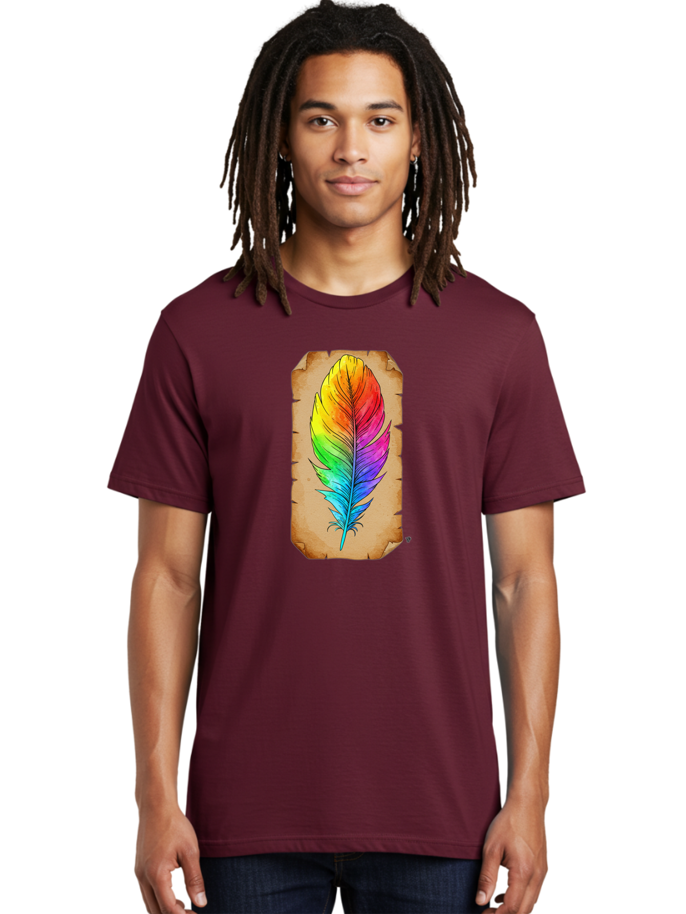 Rainbow-Feather-7 Men'S Graphic Tee, 100% Cotton, Comfortable Casual Summer Wear, Machine Washable, Vintage Camera, Old Camera, Antique Camera, Black Camera, Classic Photography, Photography Equipment, Nostalgic Device, Film Camera, Camera Art Baj230