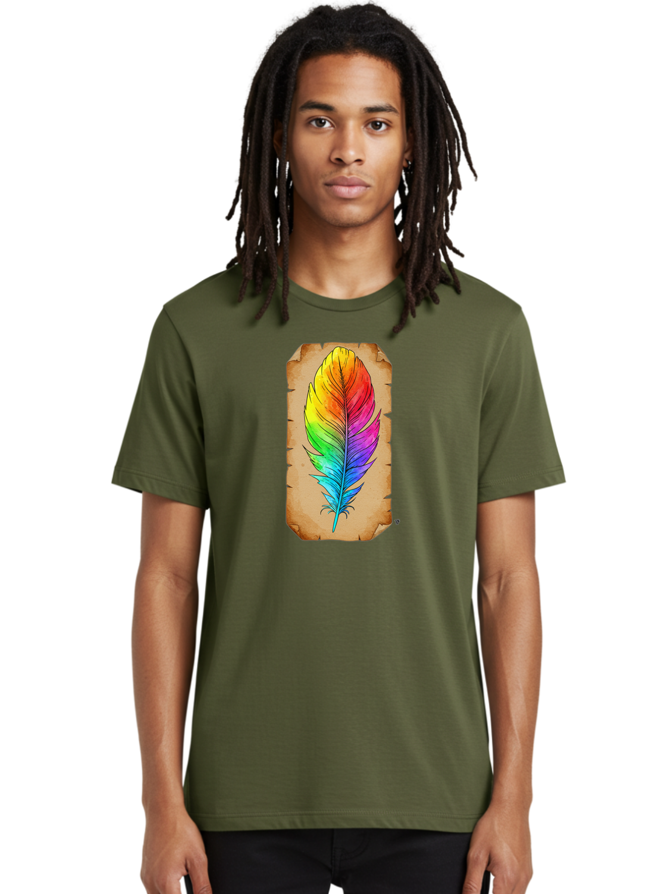 Rainbow-Feather-7 Men'S Graphic Tee, 100% Cotton, Comfortable Casual Summer Wear, Machine Washable, Vintage Camera, Old Camera, Antique Camera, Black Camera, Classic Photography, Photography Equipment, Nostalgic Device, Film Camera, Camera Art Baj230