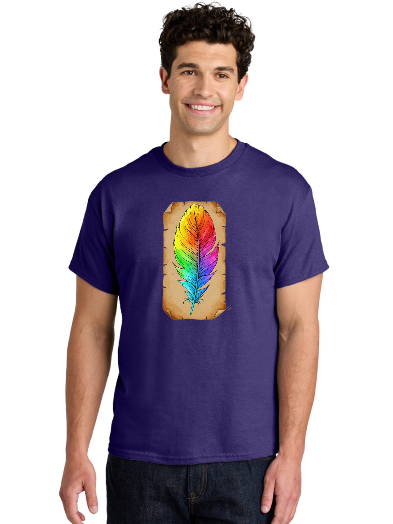 Rainbow-Feather-7 Men'S Graphic Tee, 100% Cotton, Comfortable Casual Summer Wear, Machine Washable, Vintage Camera, Old Camera, Antique Camera, Black Camera, Classic Photography, Photography Equipment, Nostalgic Device, Film Camera, Camera Art Baj230