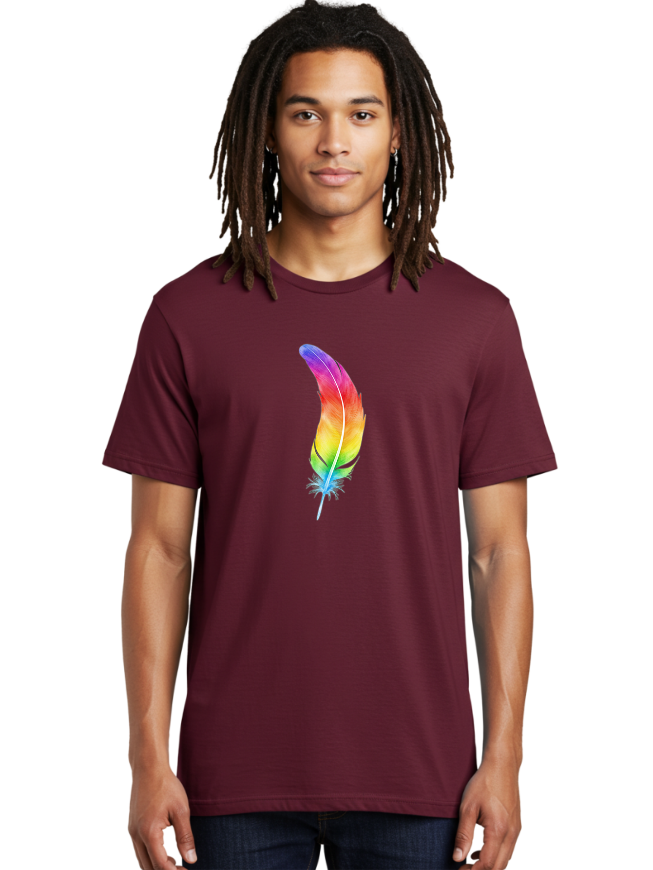 Rainbow-Feather-8 Men'S Graphic Tee, 100% Cotton, Comfortable Casual Summer Wear, Machine Washable, Vintage Camera, Old Camera, Antique Camera, Black Camera, Classic Photography, Photography Equipment, Nostalgic Device, Film Camera, Camera Art Baj231