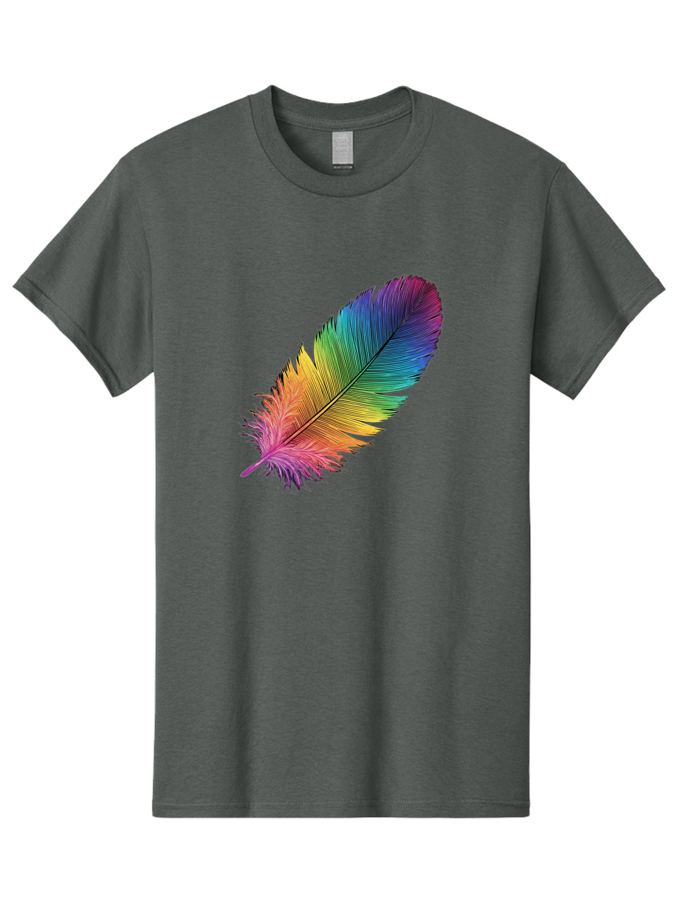 Rainbow-Feather-9 Men'S Graphic Tee, 100% Cotton, Comfortable Casual Summer Wear, Machine Washable, Vintage Camera, Old Camera, Antique Camera, Black Camera, Classic Photography, Photography Equipment, Nostalgic Device, Film Camera, Camera Art Baj232