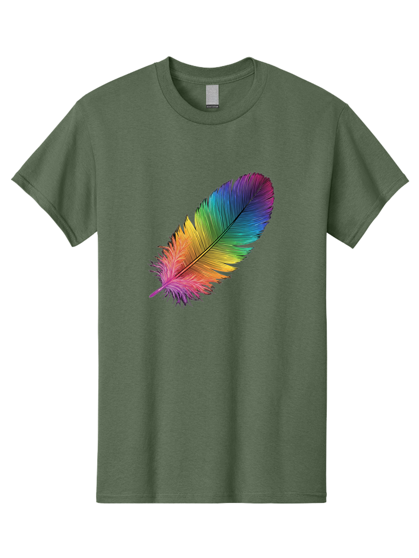 Rainbow-Feather-9 Men'S Graphic Tee, 100% Cotton, Comfortable Casual Summer Wear, Machine Washable, Vintage Camera, Old Camera, Antique Camera, Black Camera, Classic Photography, Photography Equipment, Nostalgic Device, Film Camera, Camera Art Baj232