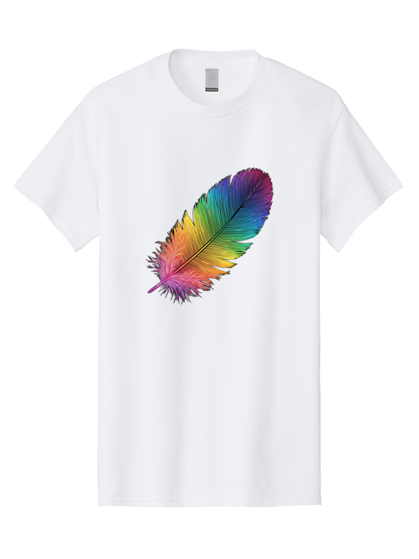 Rainbow-Feather-9 Men'S Graphic Tee, 100% Cotton, Comfortable Casual Summer Wear, Machine Washable, Vintage Camera, Old Camera, Antique Camera, Black Camera, Classic Photography, Photography Equipment, Nostalgic Device, Film Camera, Camera Art Baj232