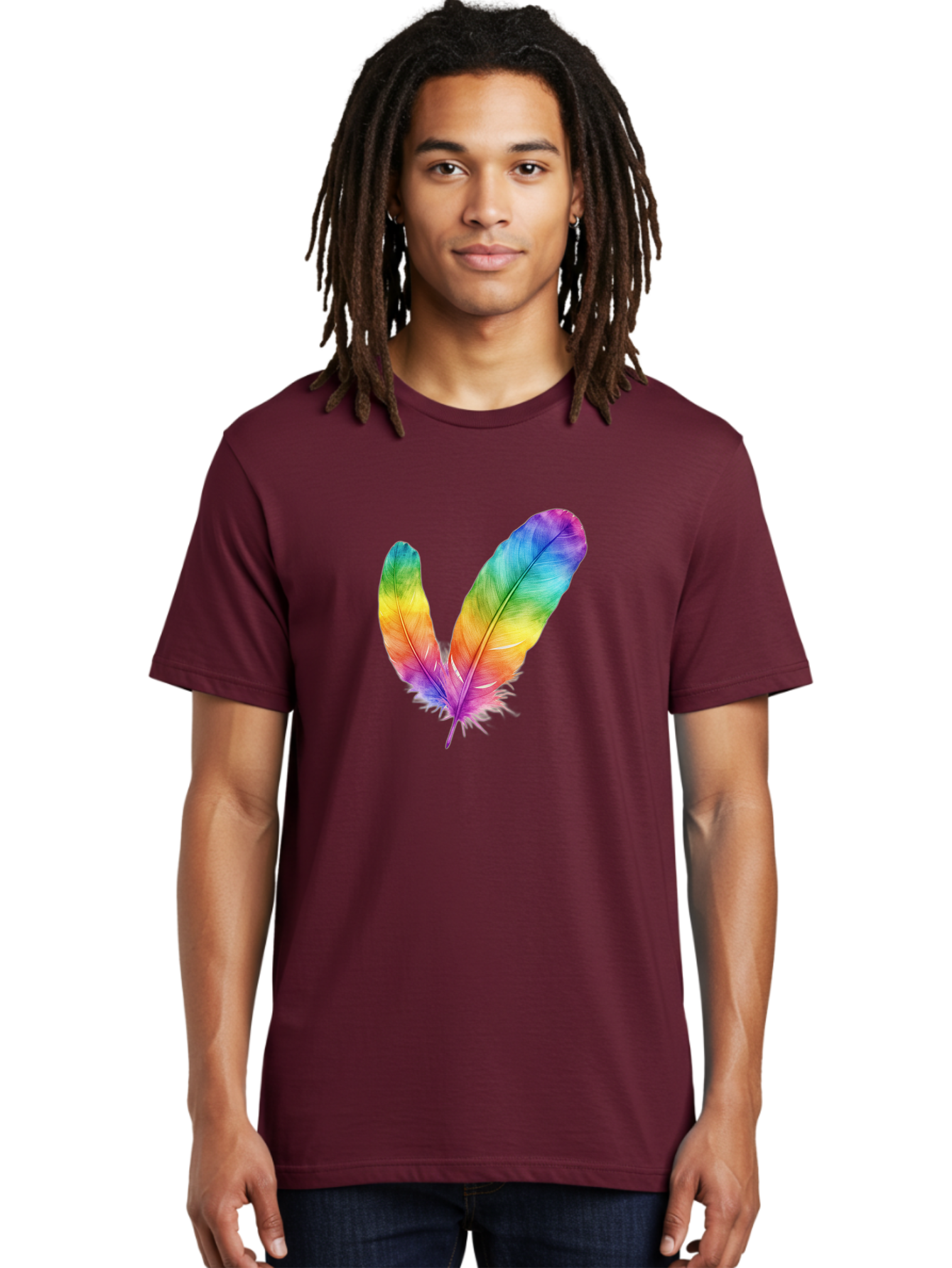 Rainbow-Feathers Men'S Graphic Tee, 100% Cotton, Comfortable Casual Summer Wear, Machine Washable, Vintage Camera, Old Camera, Antique Camera, Black Camera, Classic Photography, Photography Equipment, Nostalgic Device, Film Camera, Camera Art Baj234