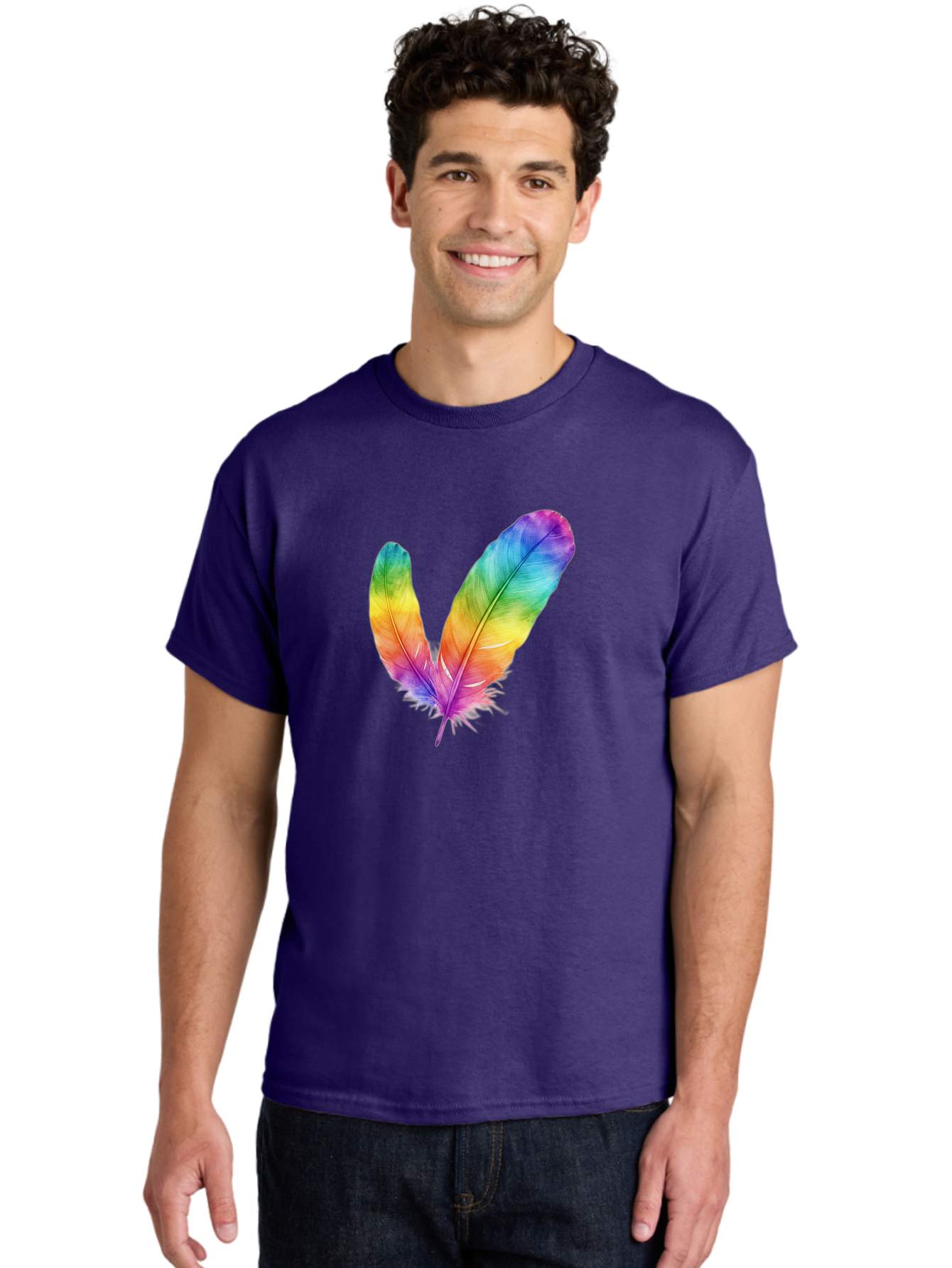 Rainbow-Feathers Men'S Graphic Tee, 100% Cotton, Comfortable Casual Summer Wear, Machine Washable, Vintage Camera, Old Camera, Antique Camera, Black Camera, Classic Photography, Photography Equipment, Nostalgic Device, Film Camera, Camera Art Baj234
