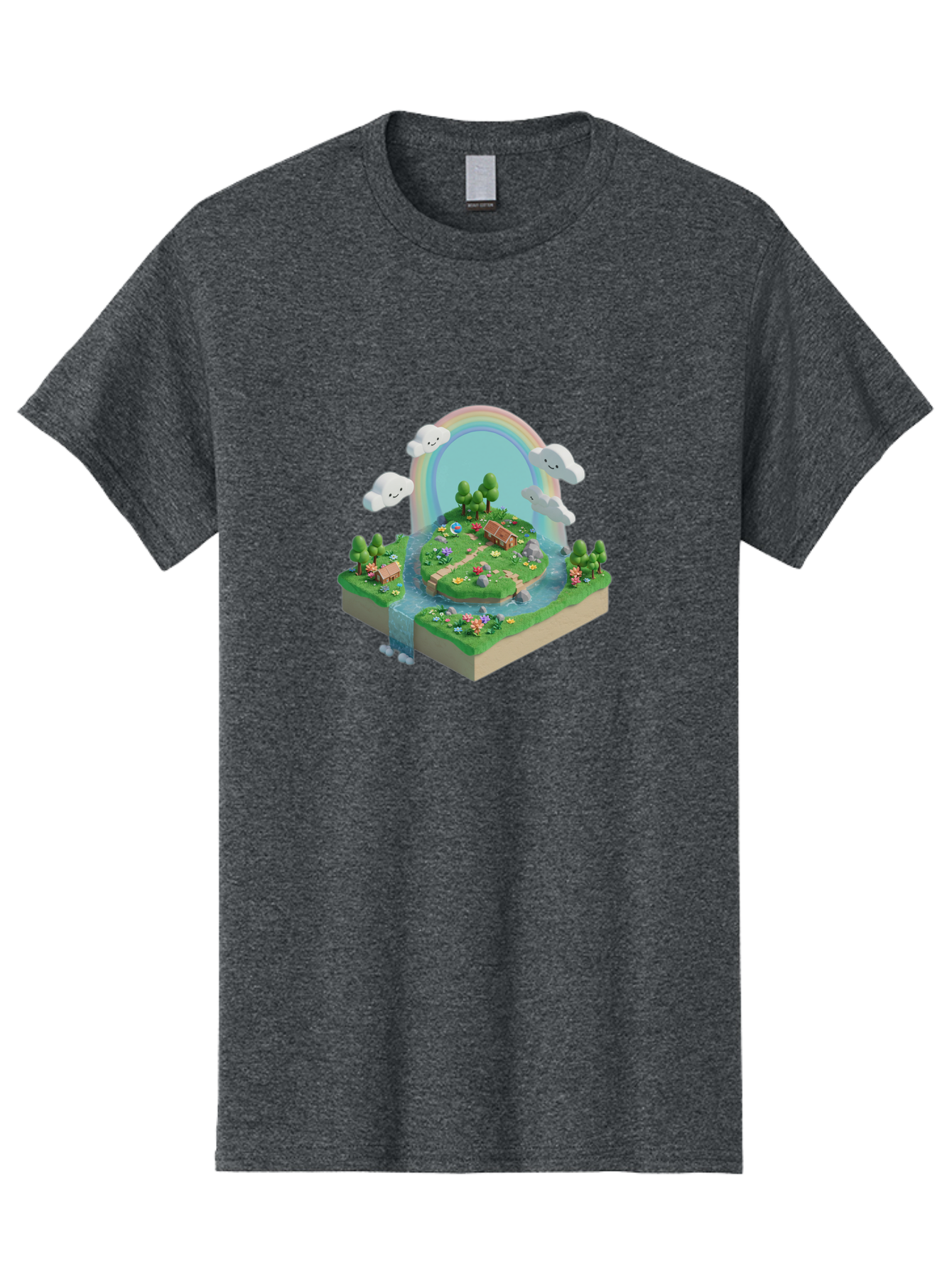 Rainbow-Landscape Men'S Graphic Tee, 100% Cotton, Comfortable Casual Summer Wear, Machine Washable, Vintage Camera, Old Camera, Antique Camera, Black Camera, Classic Photography, Photography Equipment, Nostalgic Device, Film Camera, Camera Art Baj235