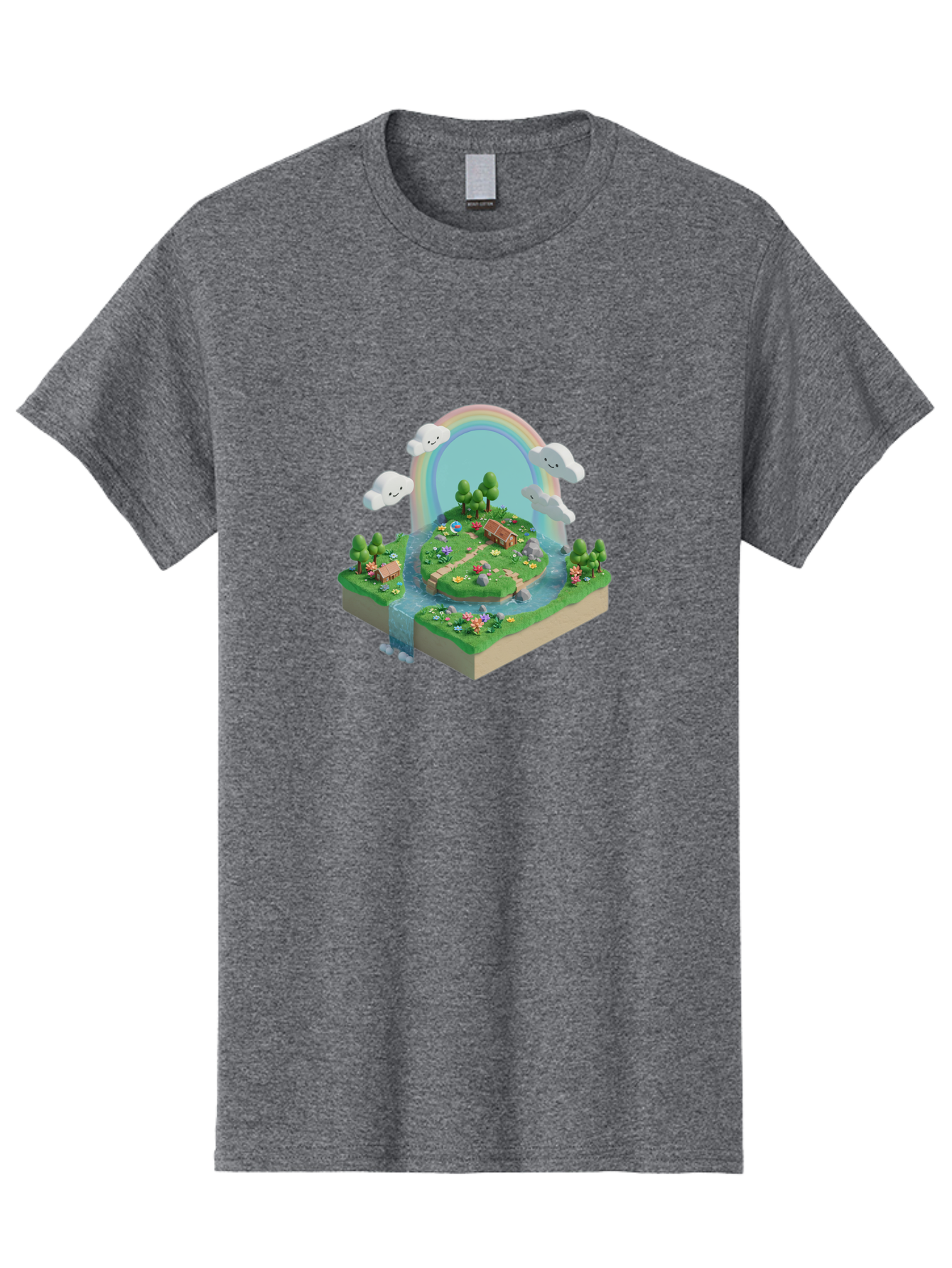 Rainbow-Landscape Men'S Graphic Tee, 100% Cotton, Comfortable Casual Summer Wear, Machine Washable, Vintage Camera, Old Camera, Antique Camera, Black Camera, Classic Photography, Photography Equipment, Nostalgic Device, Film Camera, Camera Art Baj235