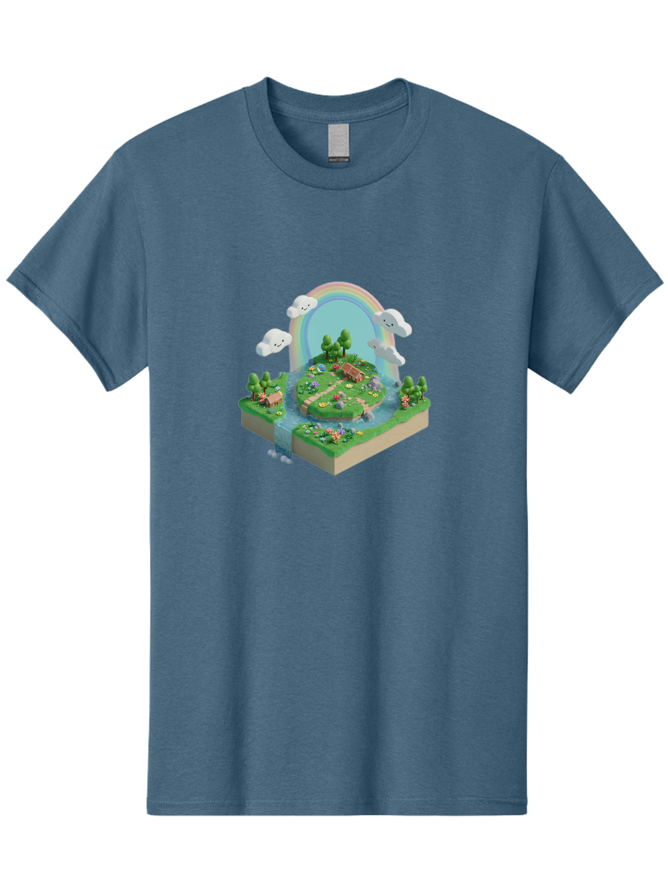 Rainbow-Landscape Men'S Graphic Tee, 100% Cotton, Comfortable Casual Summer Wear, Machine Washable, Vintage Camera, Old Camera, Antique Camera, Black Camera, Classic Photography, Photography Equipment, Nostalgic Device, Film Camera, Camera Art Baj235